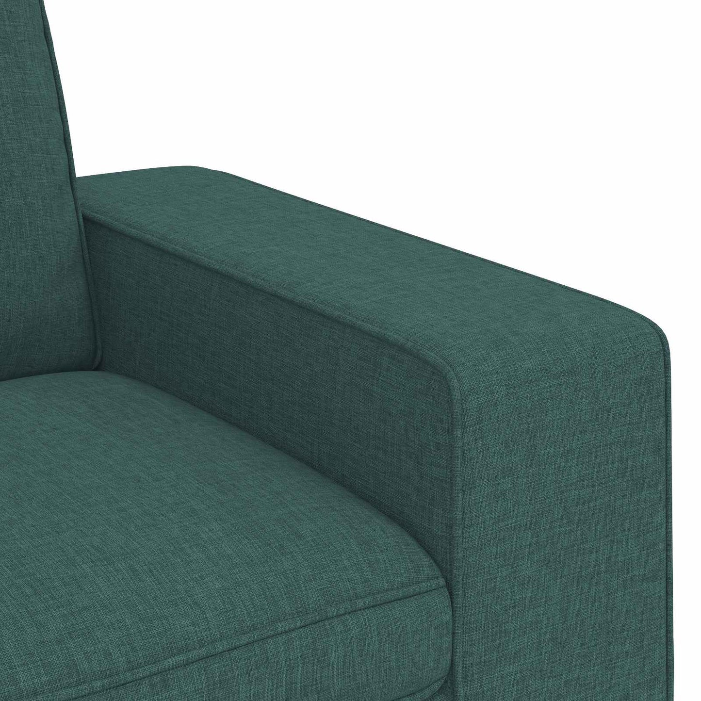 Sofa Dunkelgrün 222 x 80 x 82 cm Stoff