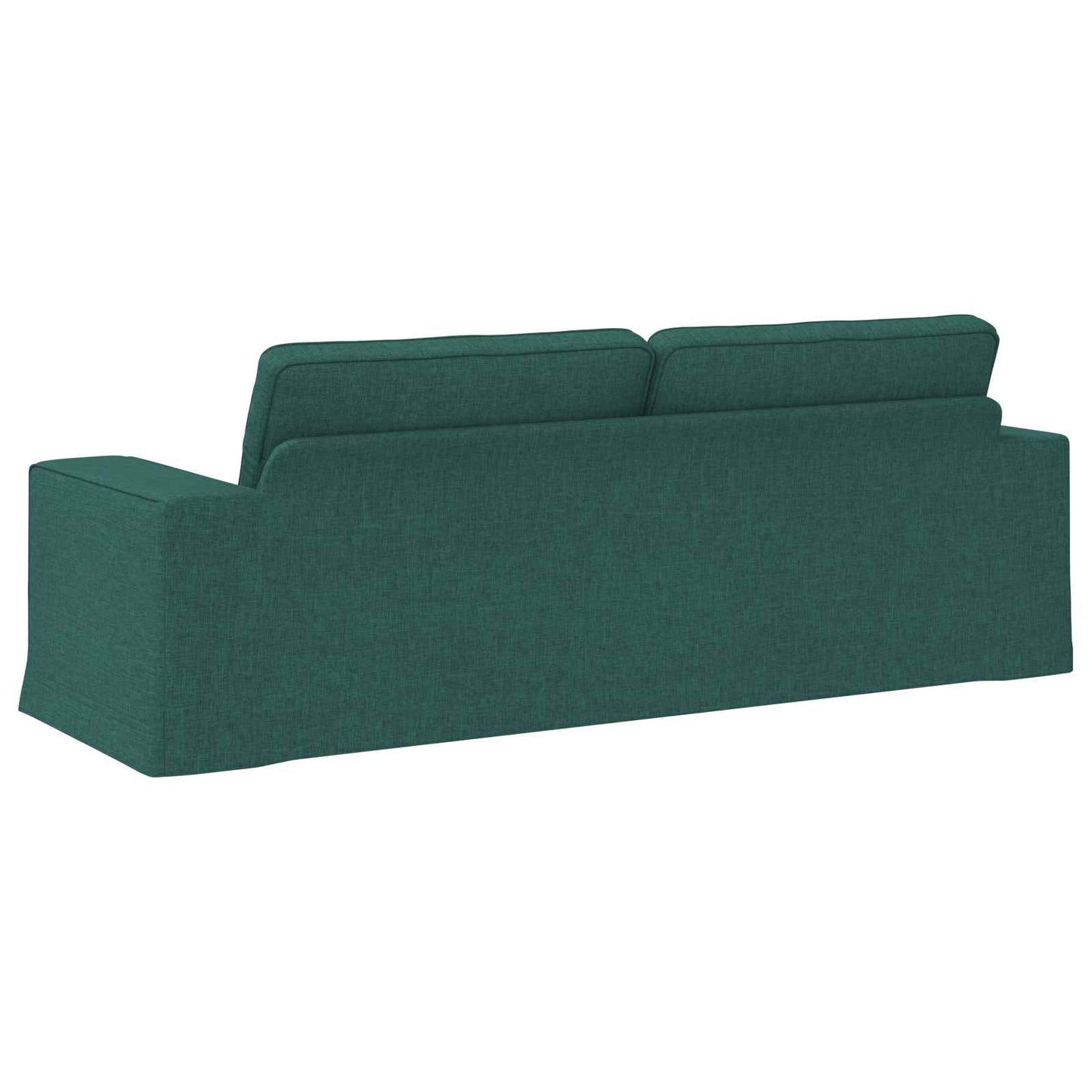 Sofa Dunkelgrün 222 x 80 x 82 cm Stoff