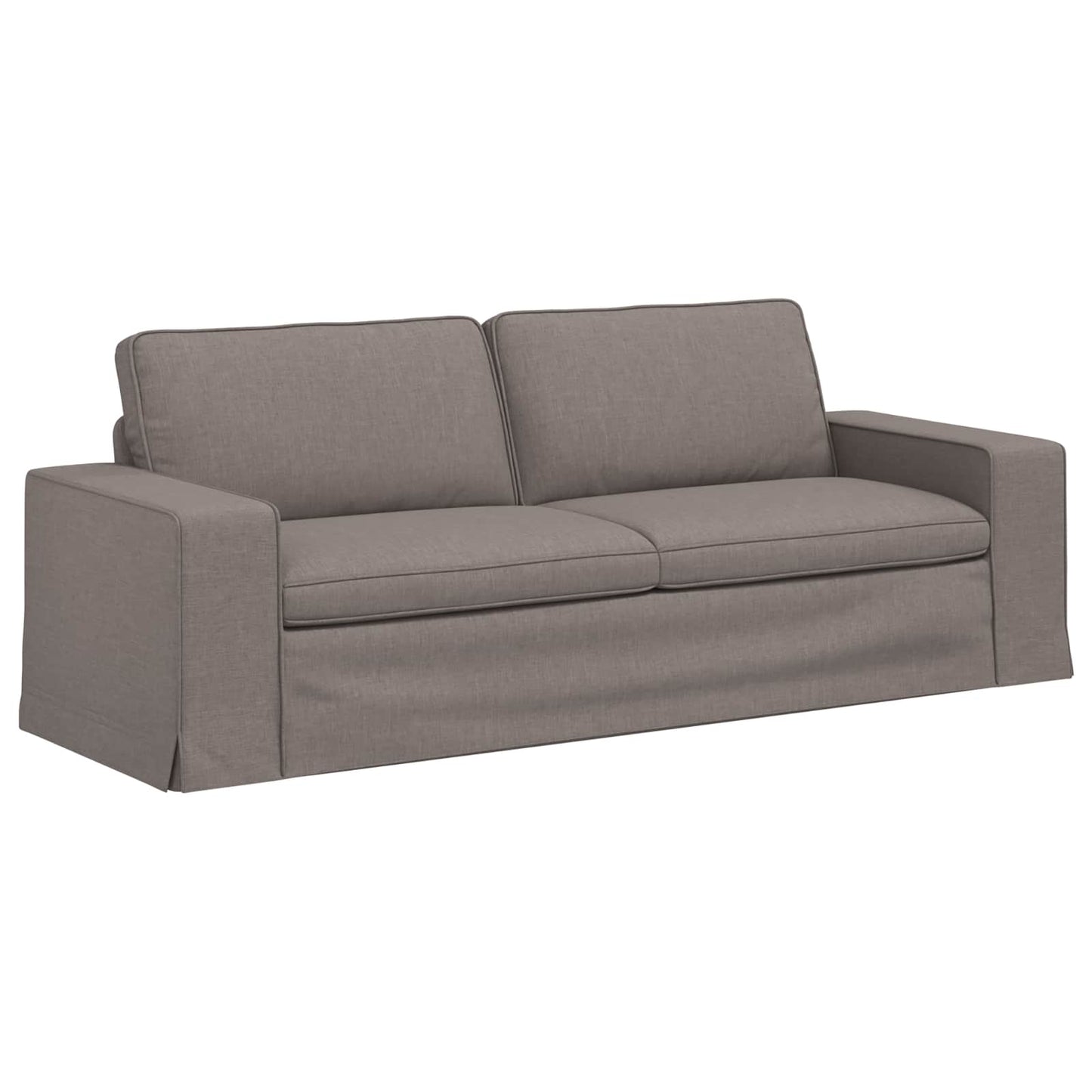 Sofa Taupe 222 x 80 x 82 cm Stoff