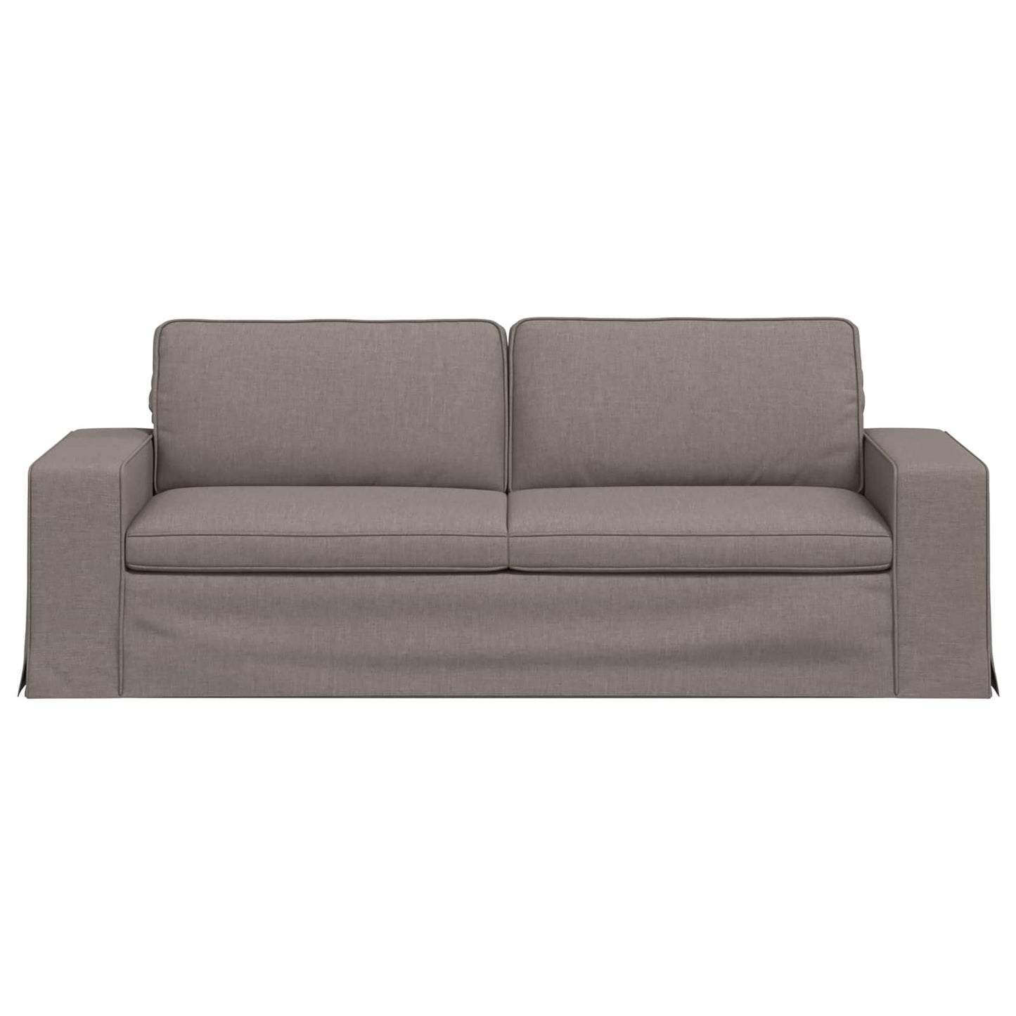 Sofa Taupe 222 x 80 x 82 cm Stoff