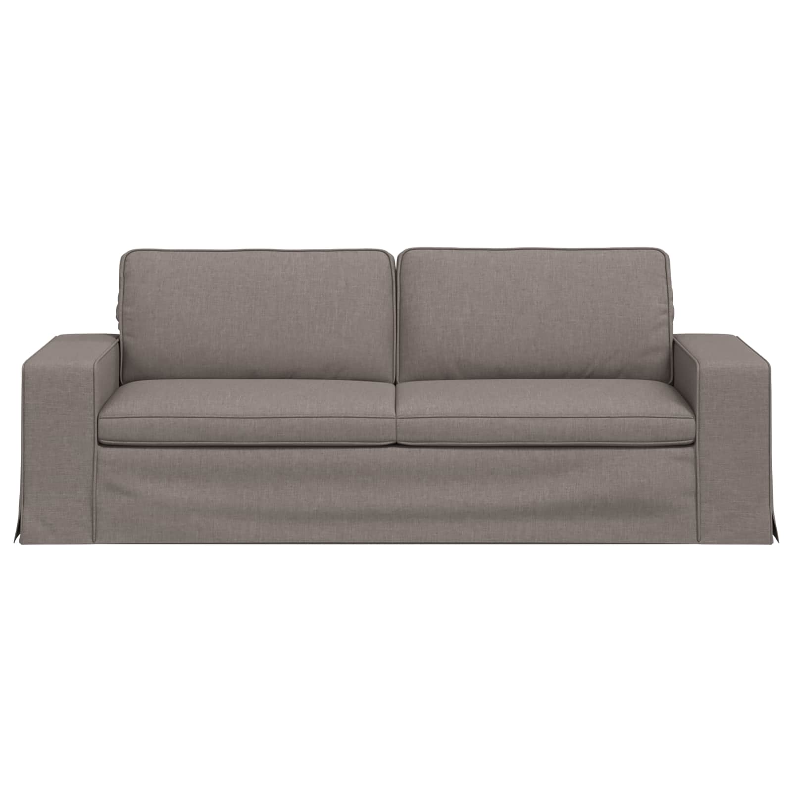 Sofa Taupe 222 x 80 x 82 cm Stoff