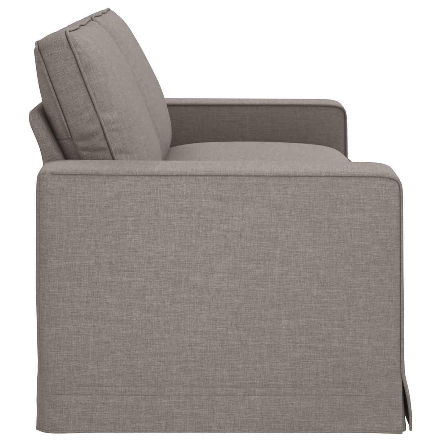 Sofa Taupe 222 x 80 x 82 cm Stoff