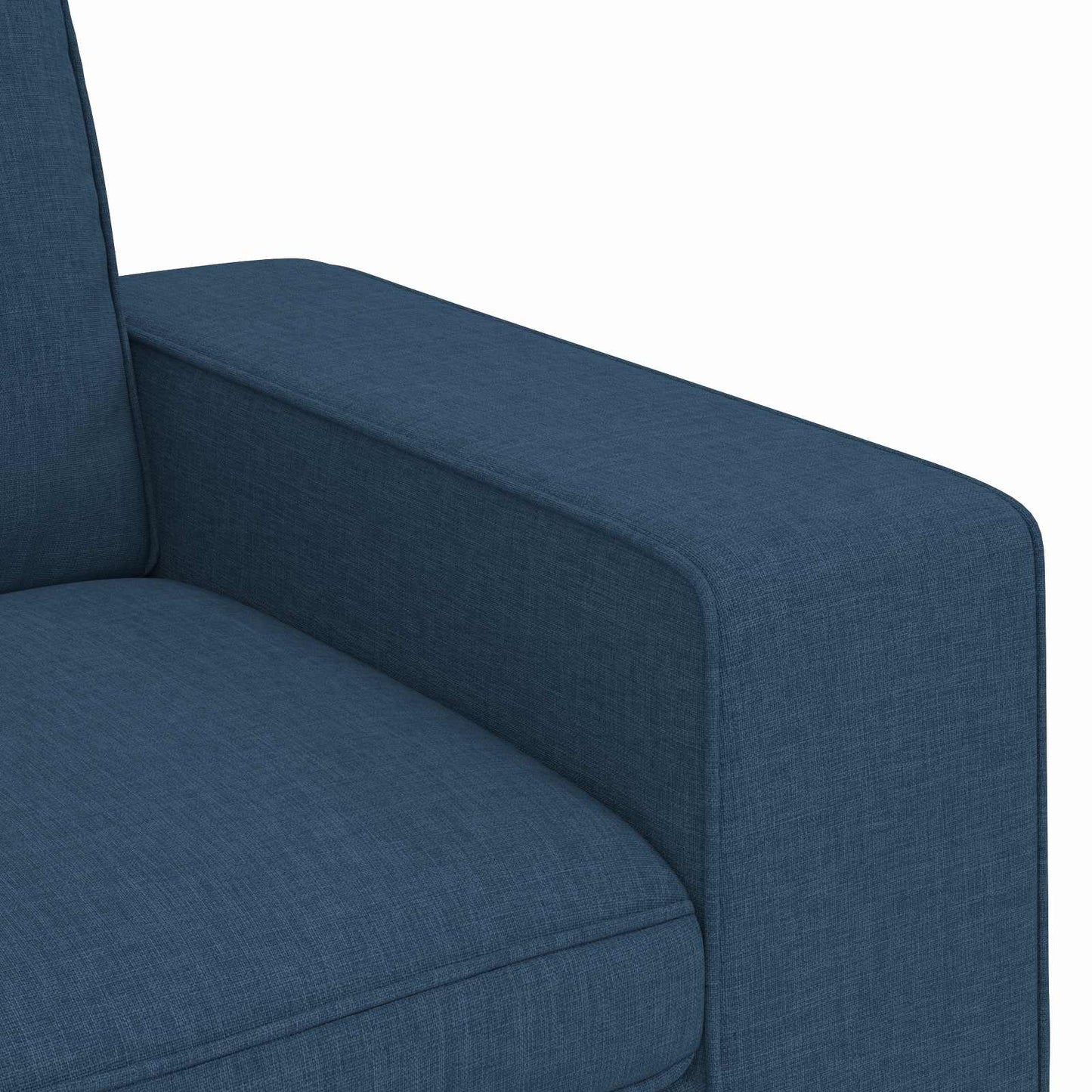 Sofa Blau 222 x 80 x 82 cm Stoff