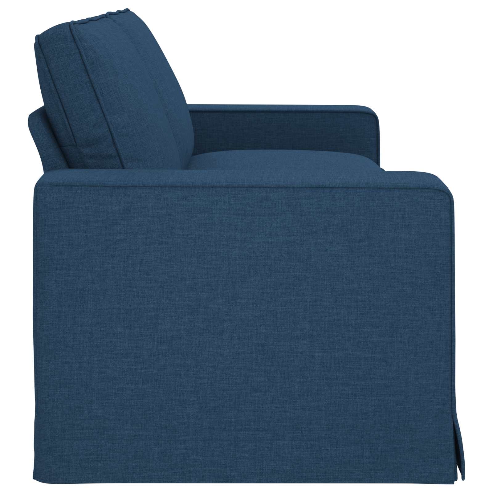 Sofa Blau 222 x 80 x 82 cm Stoff