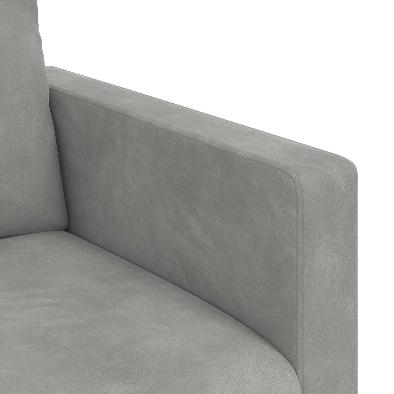Sofa Hellgrau 78 x 78 x 80 cm Samt