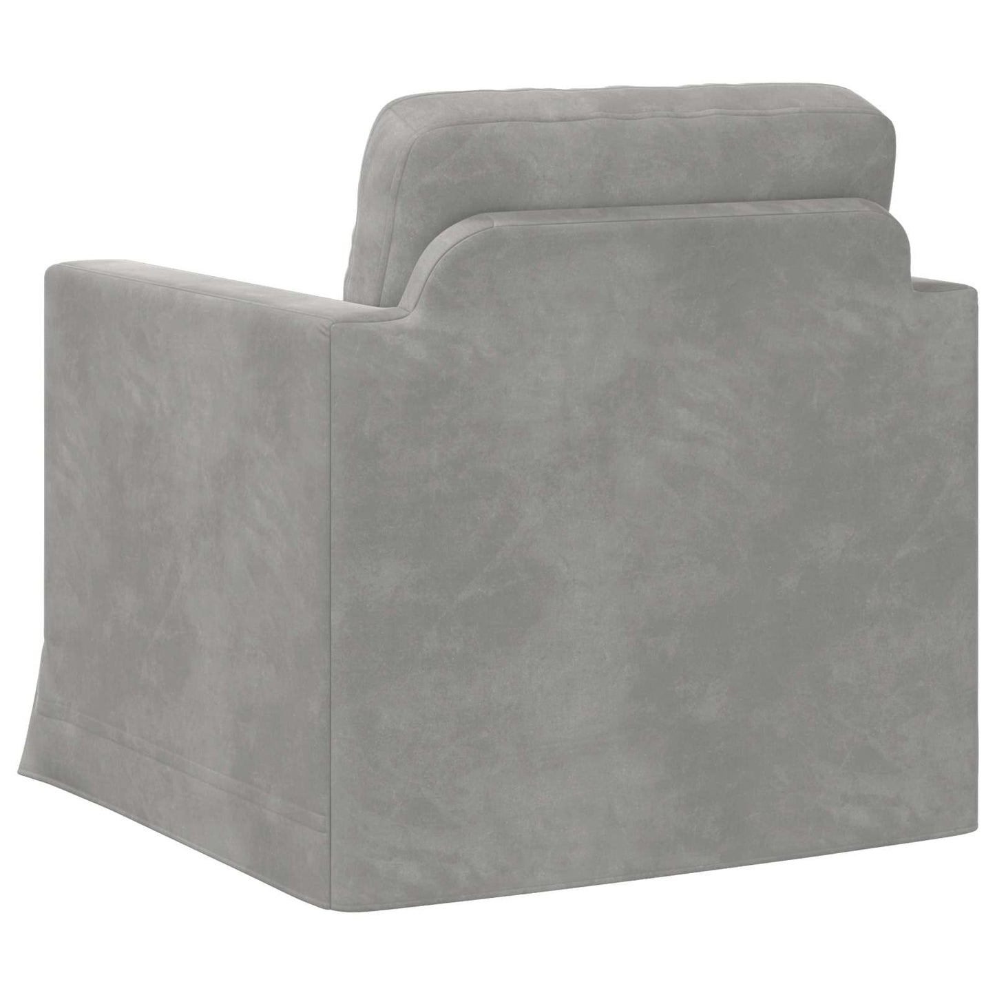 Sofa Hellgrau 78 x 78 x 80 cm Samt