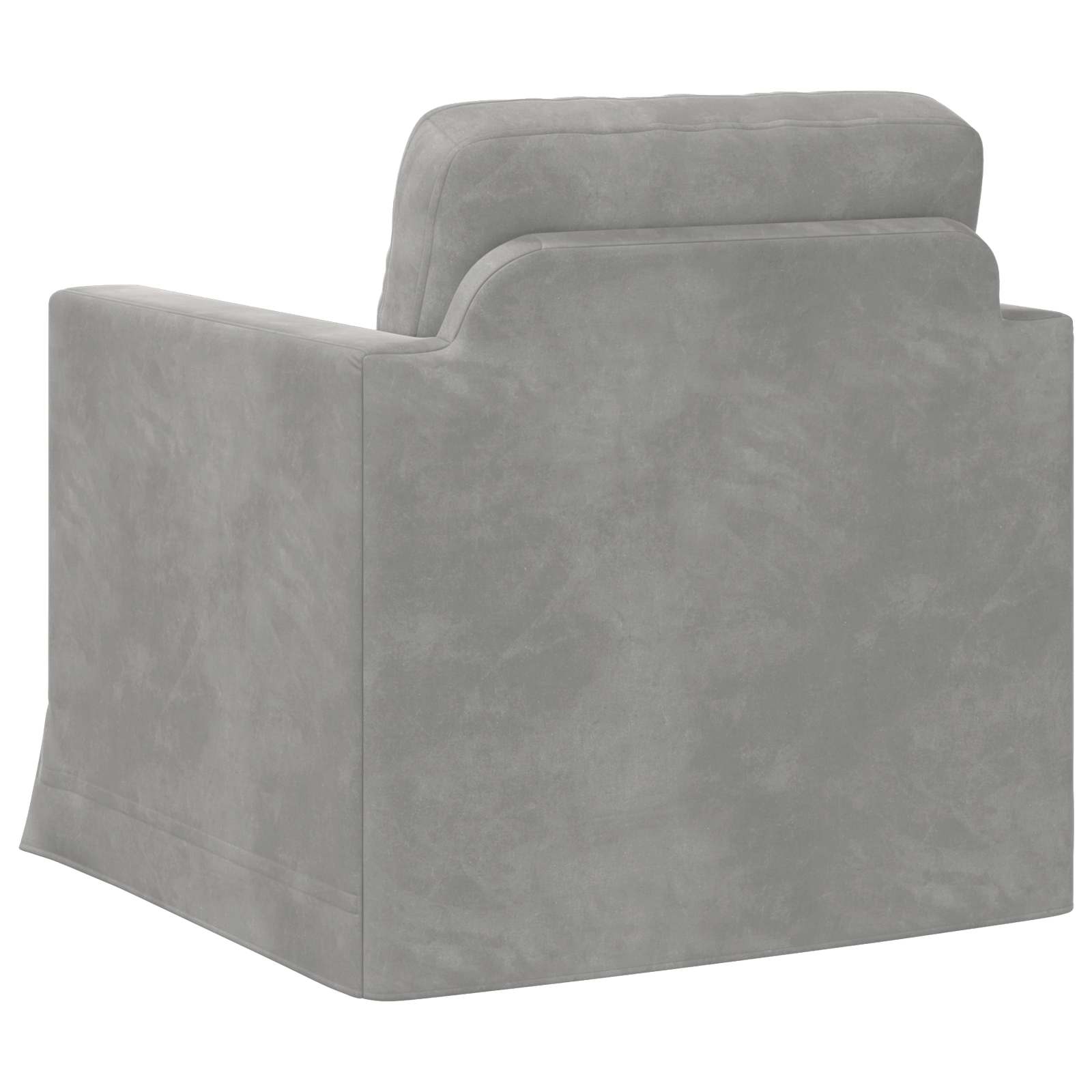 Sofa Hellgrau 78 x 78 x 80 cm Samt