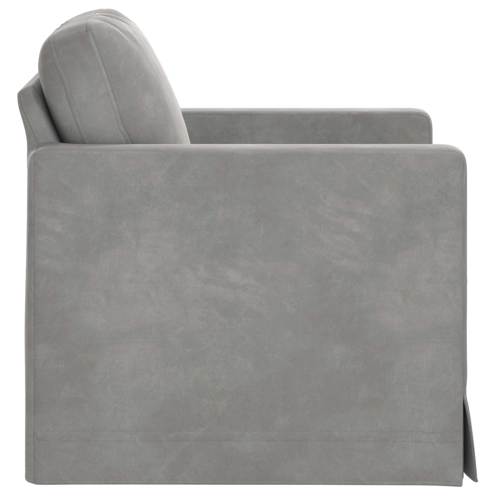 Sofa Hellgrau 78 x 78 x 80 cm Samt