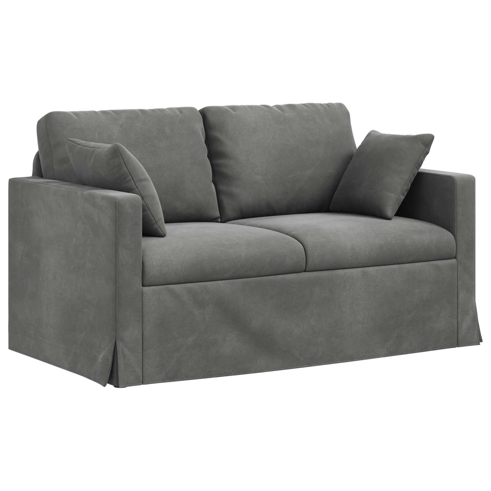 Sofa Dunkelgrau 138 x 78 x 80 cm Samt