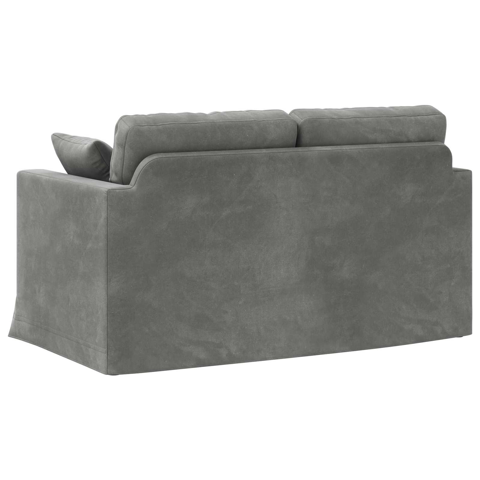 Sofa Dunkelgrau 138 x 78 x 80 cm Samt