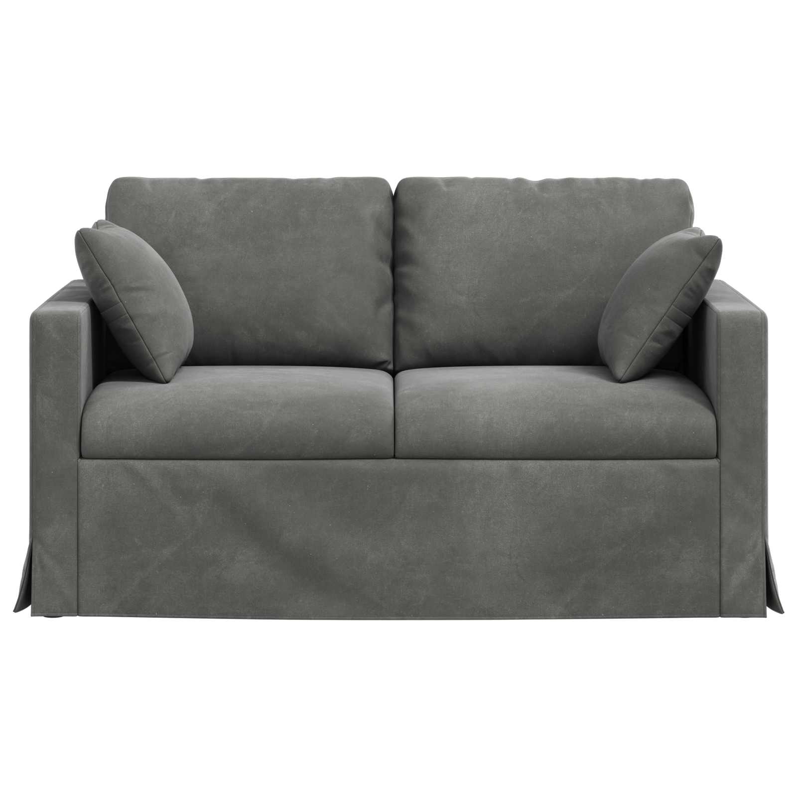 Sofa Dunkelgrau 138 x 78 x 80 cm Samt
