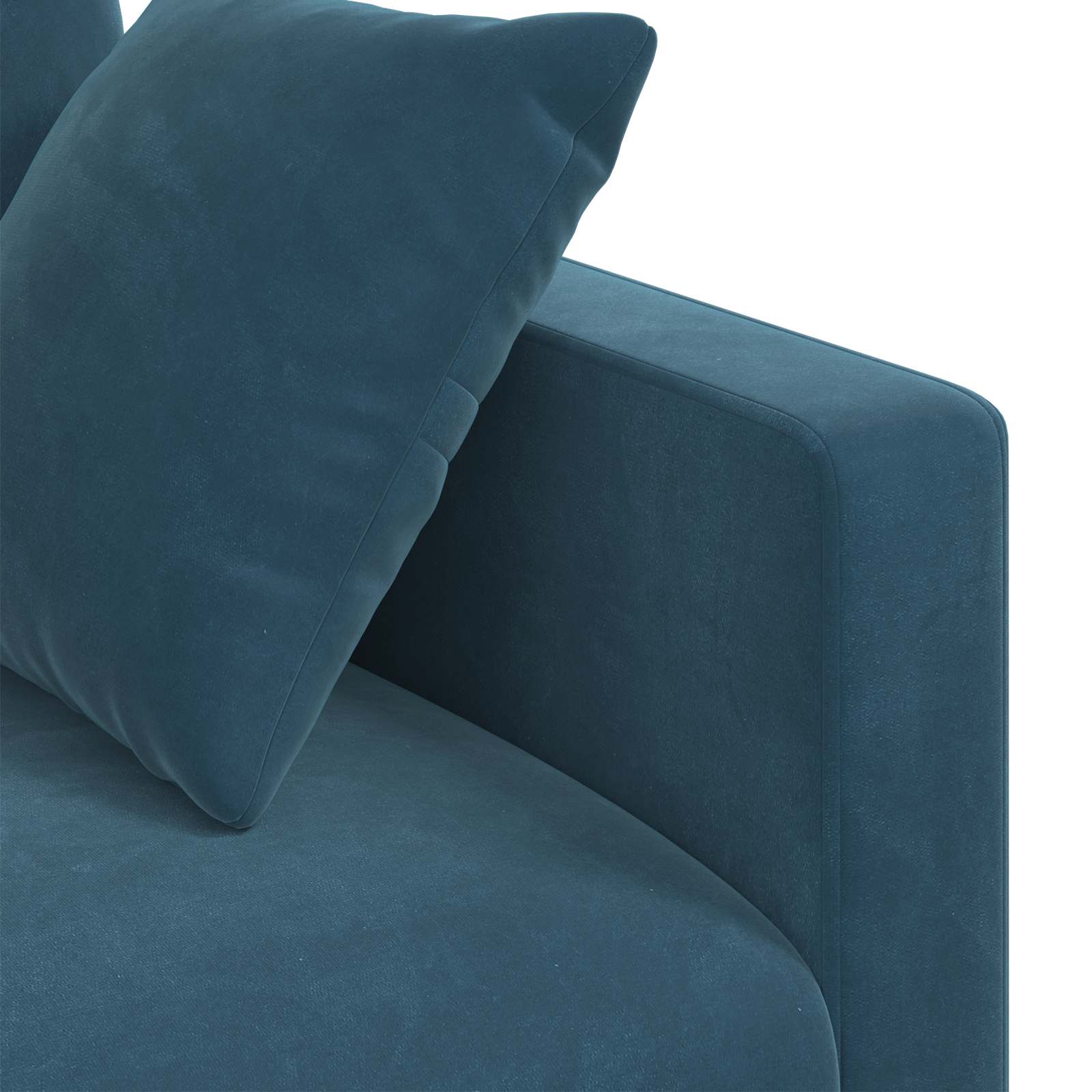 Sofa Blau 138 x 78 x 80 cm Samt