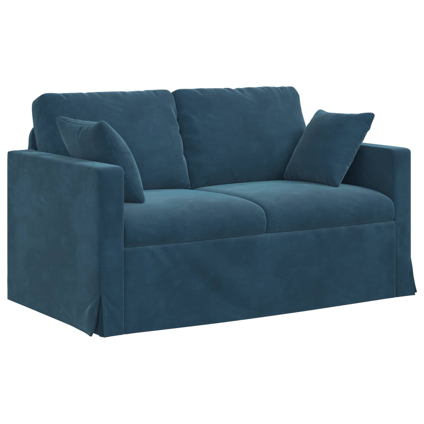 Sofa Blau 138 x 78 x 80 cm Samt