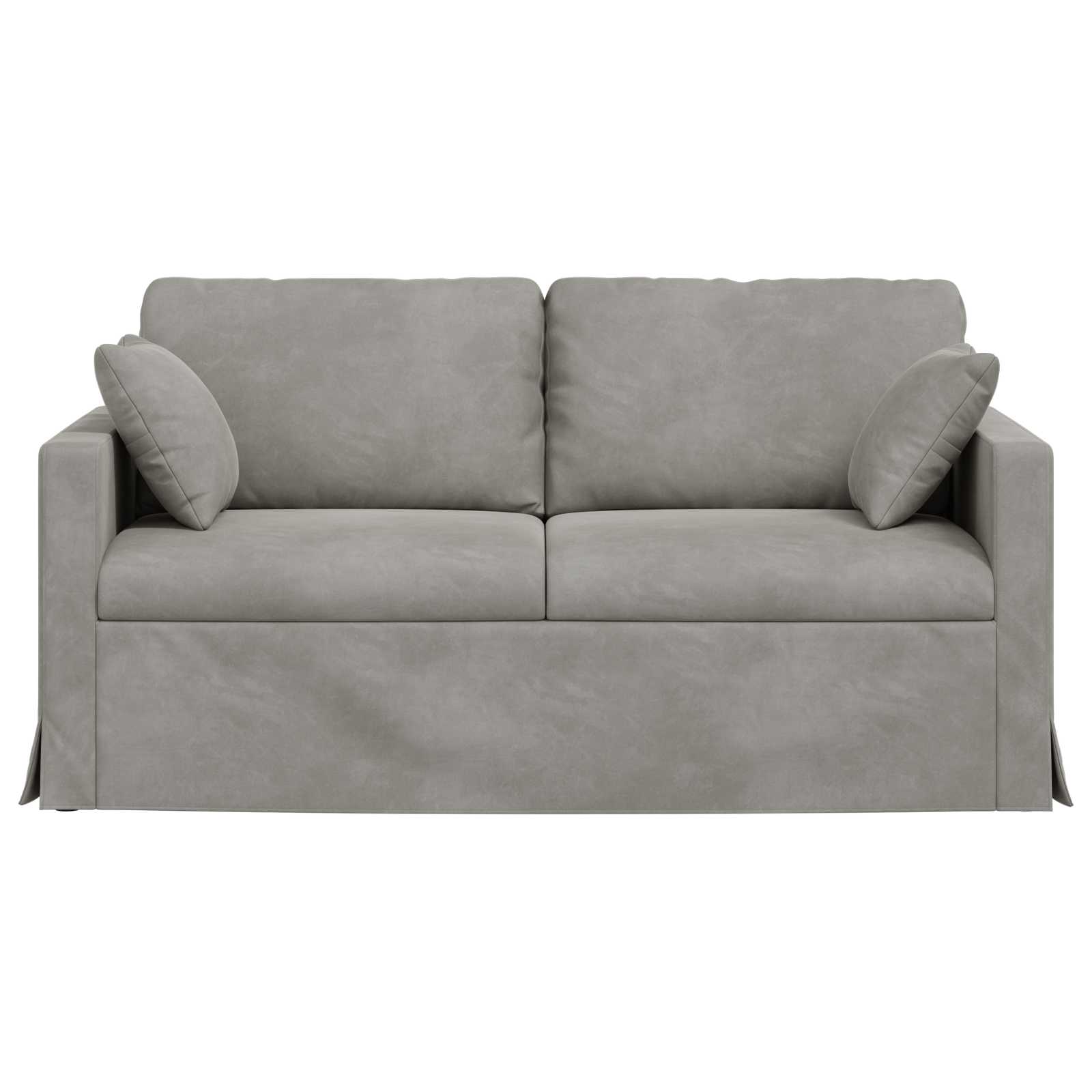Sofa Hellgrau 158 x 78 x 80 cm Samt
