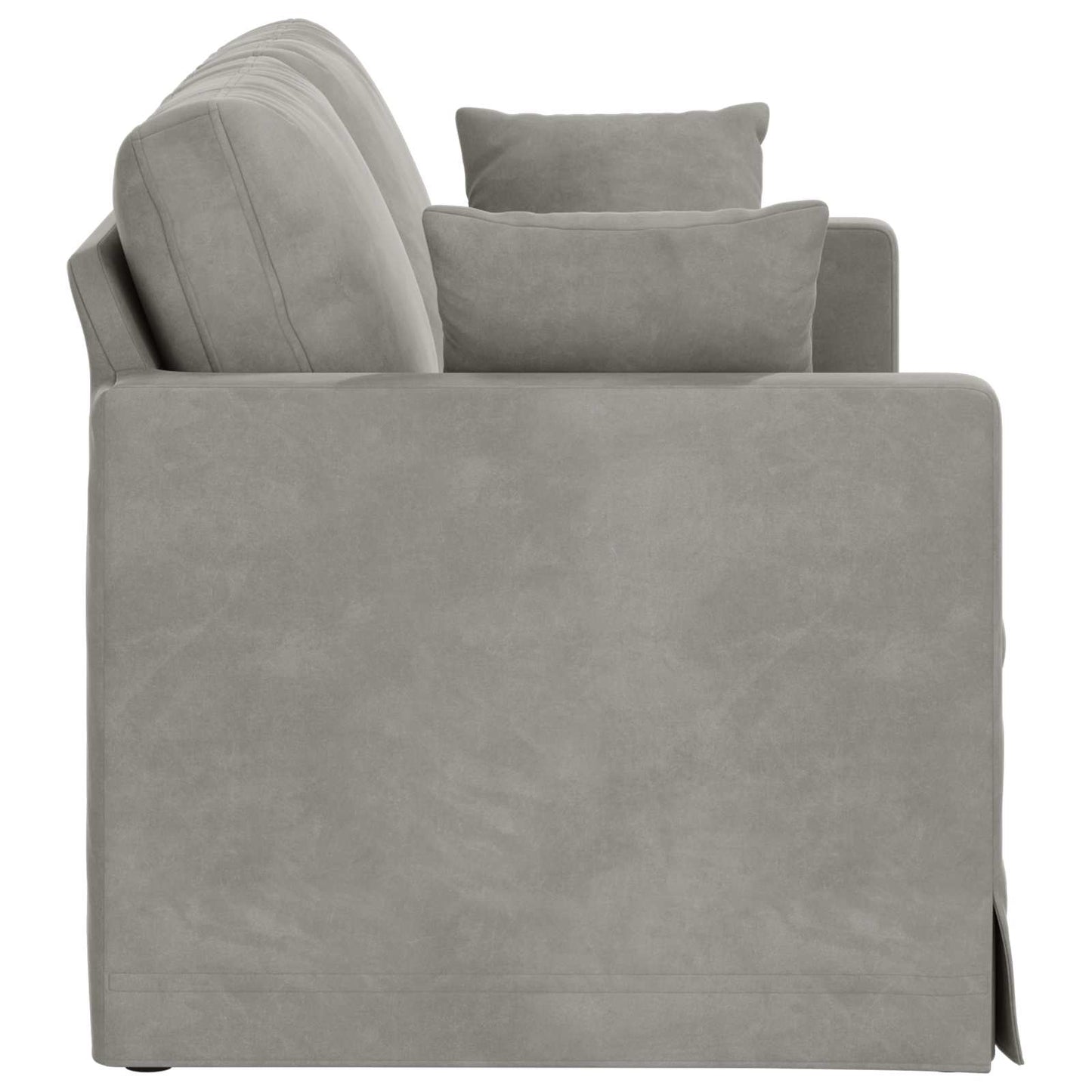 Sofa Hellgrau 158 x 78 x 80 cm Samt