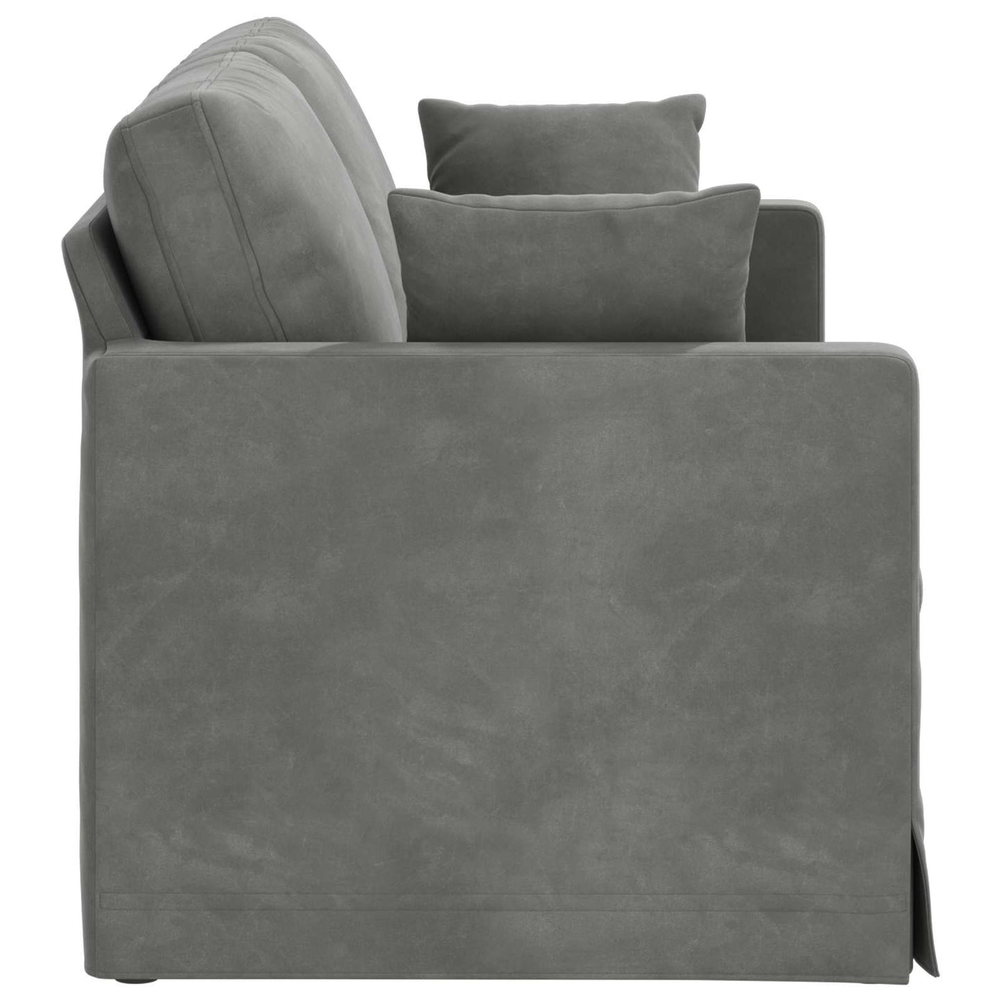 Sofa Dunkelgrau 158 x 78 x 80 cm Samt