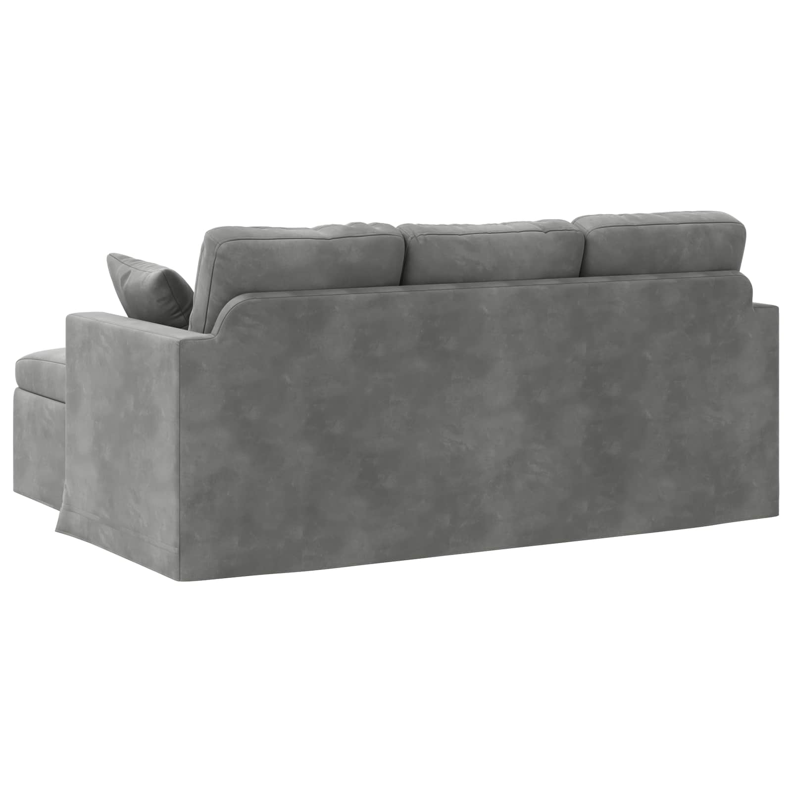 Sofa Dunkelgrau 178 x 134 x 80 cm Samt