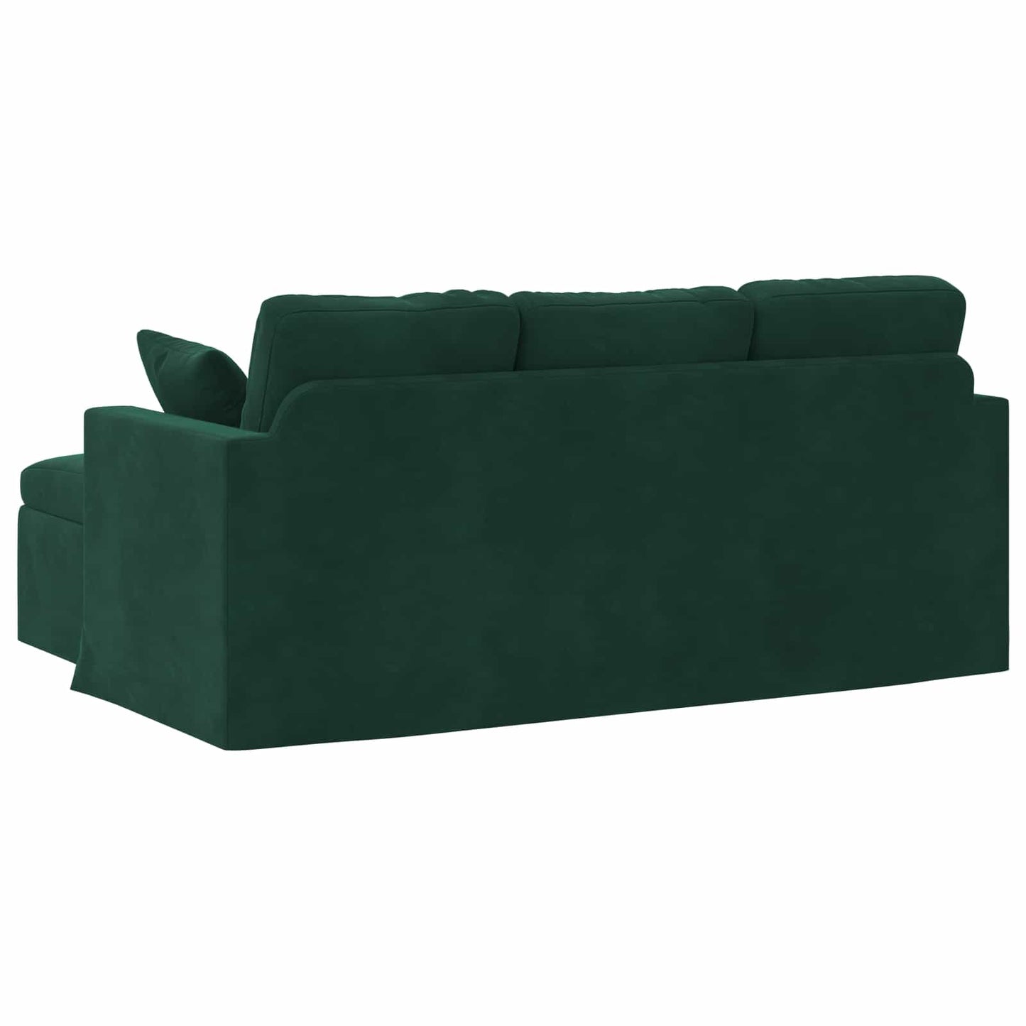 Sofa Dunkelgrün 178 x 134 x 80 cm Samt