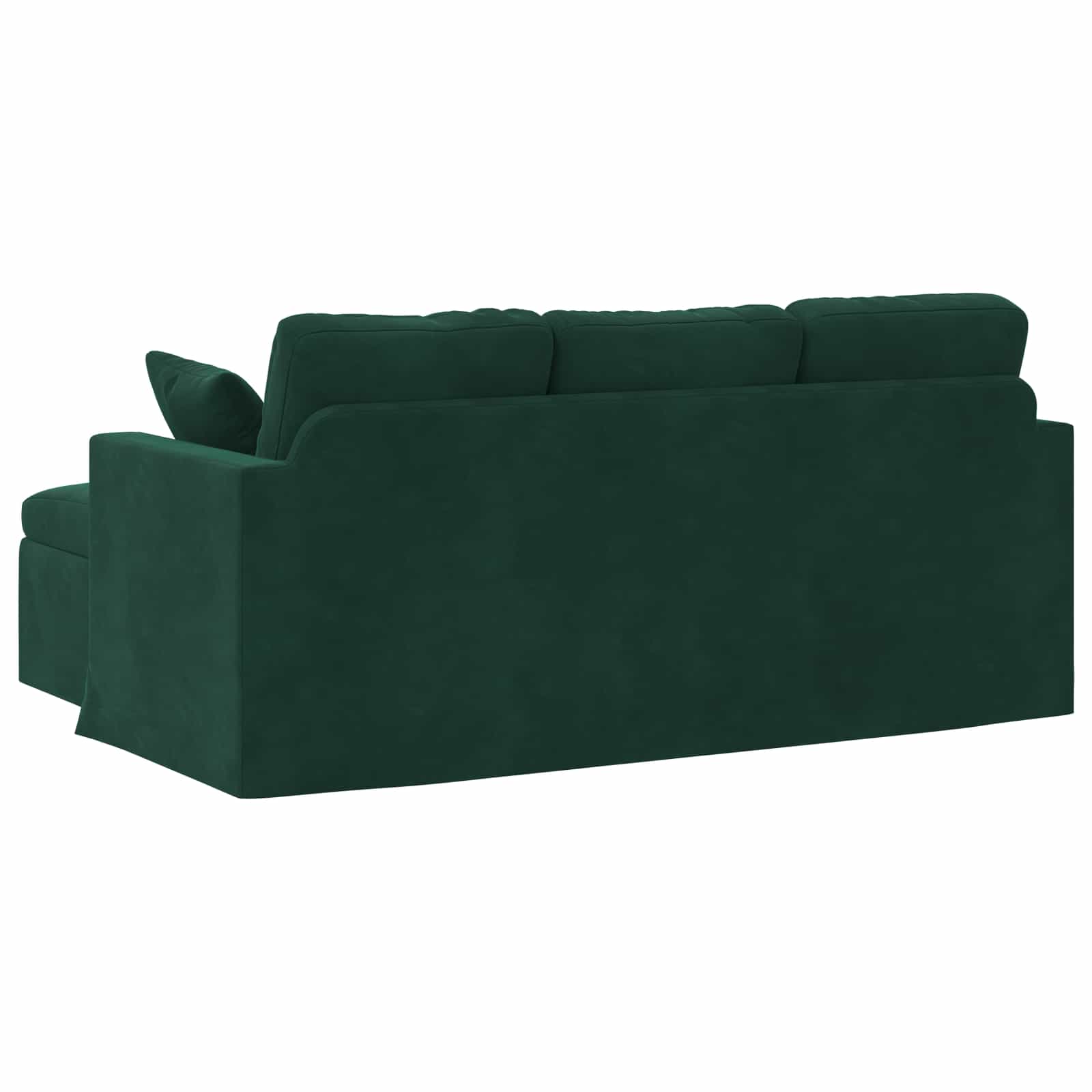 Sofa Dunkelgrün 178 x 134 x 80 cm Samt