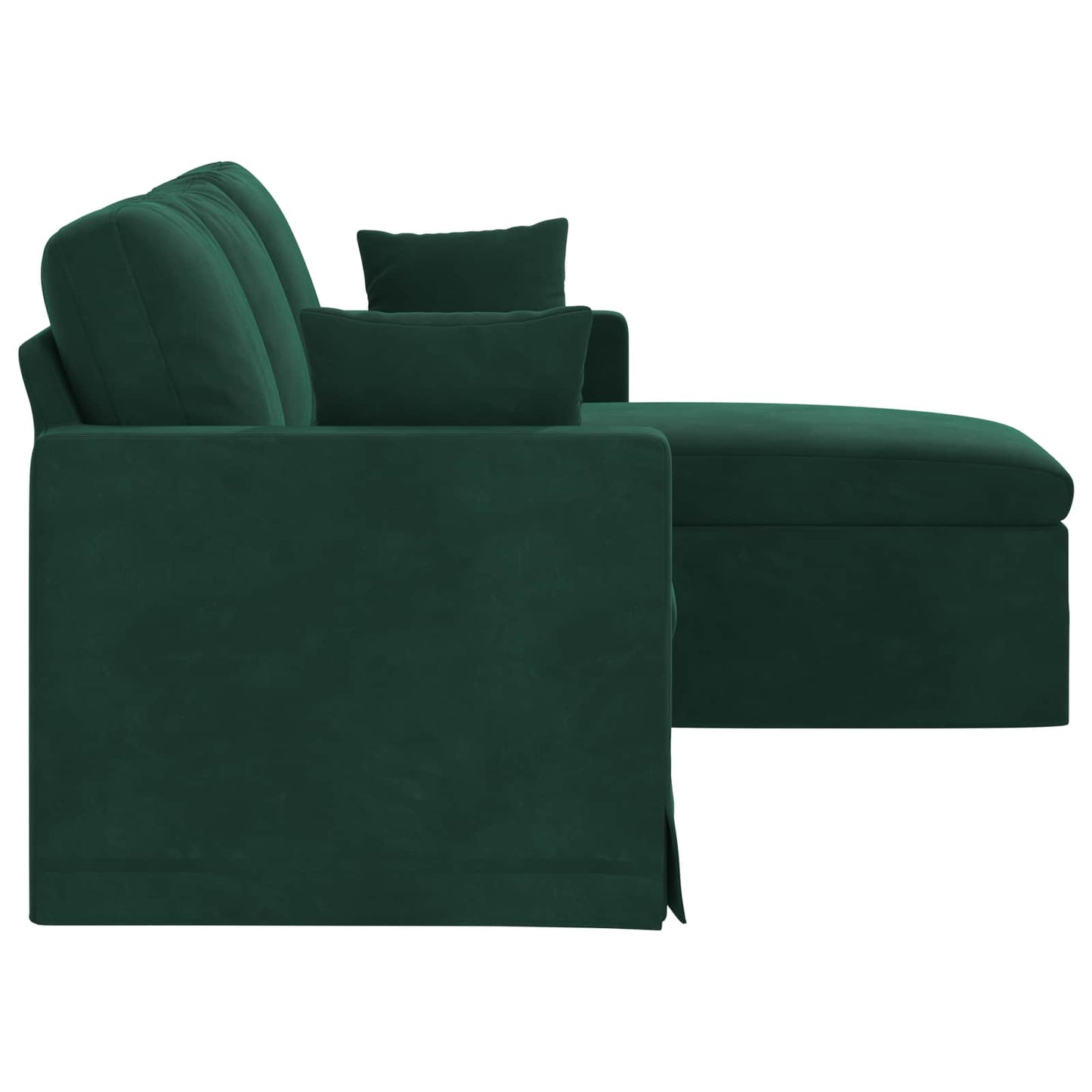 Sofa Dunkelgrün 178 x 134 x 80 cm Samt