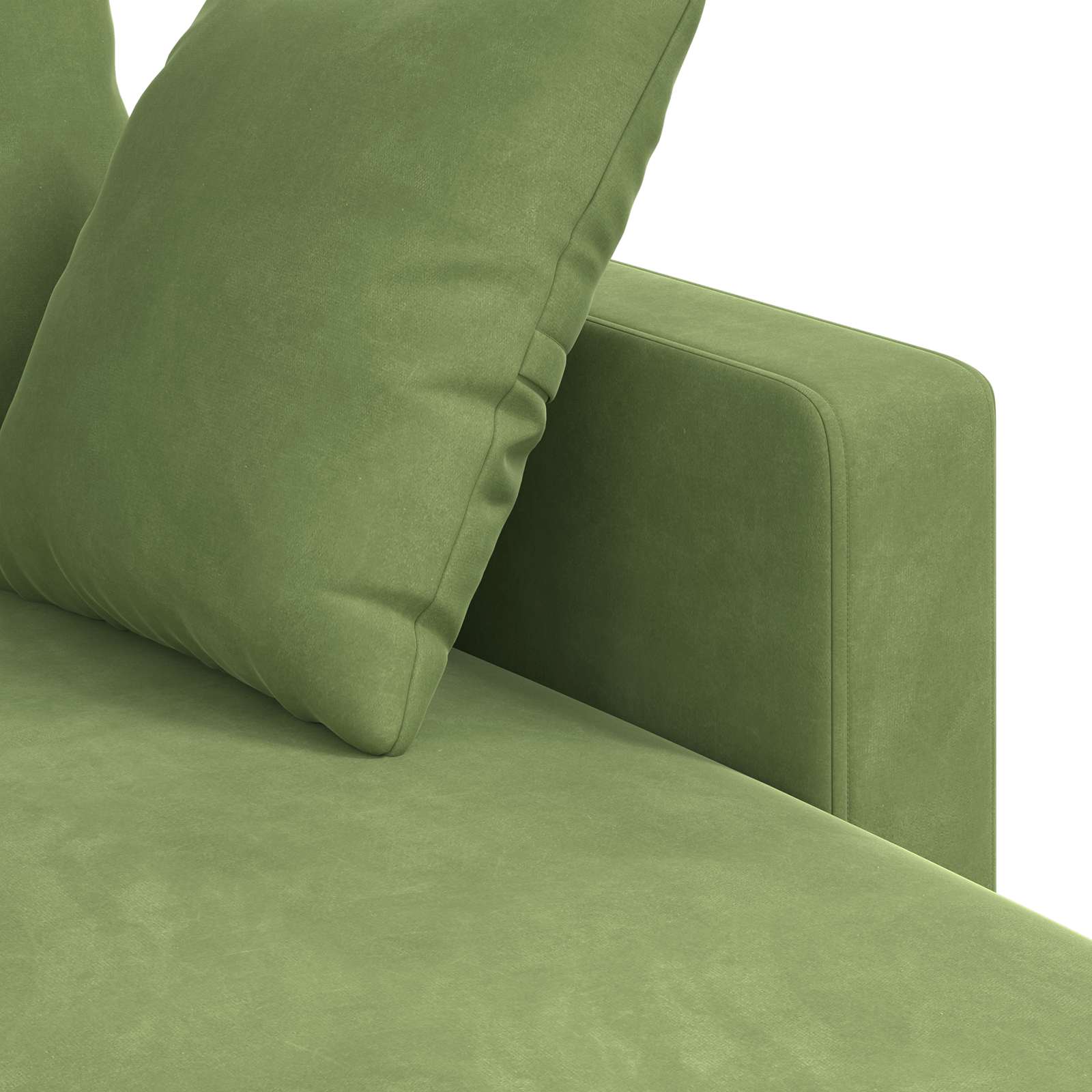 Sofa Hellgrün 178 x 134 x 80 cm Samt