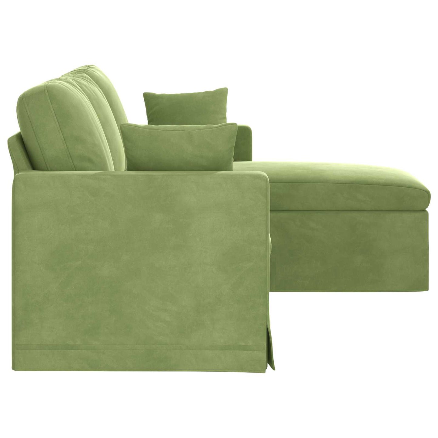 Sofa Hellgrün 178 x 134 x 80 cm Samt