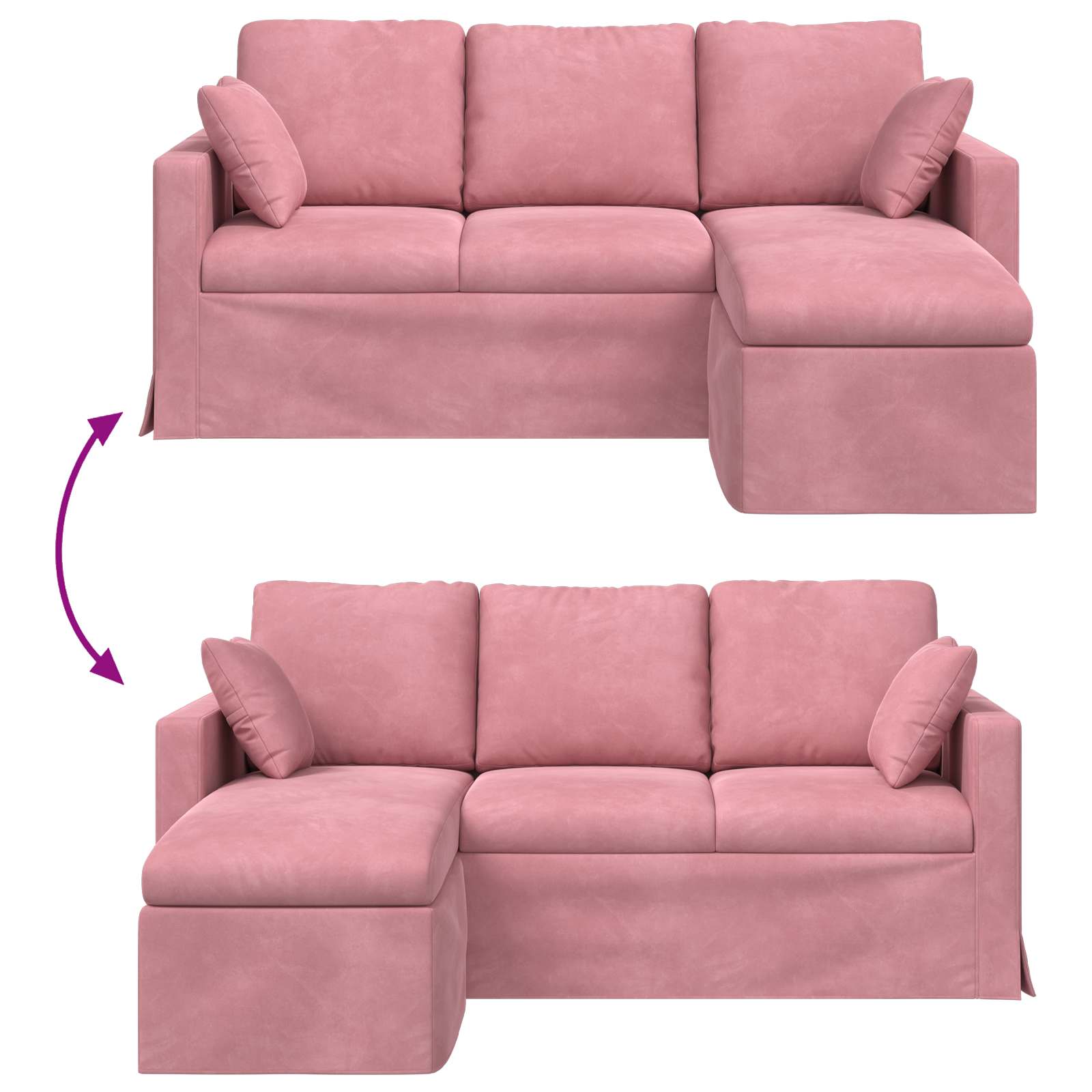 Sofa Rosa 178 x 134 x 80 cm Samt