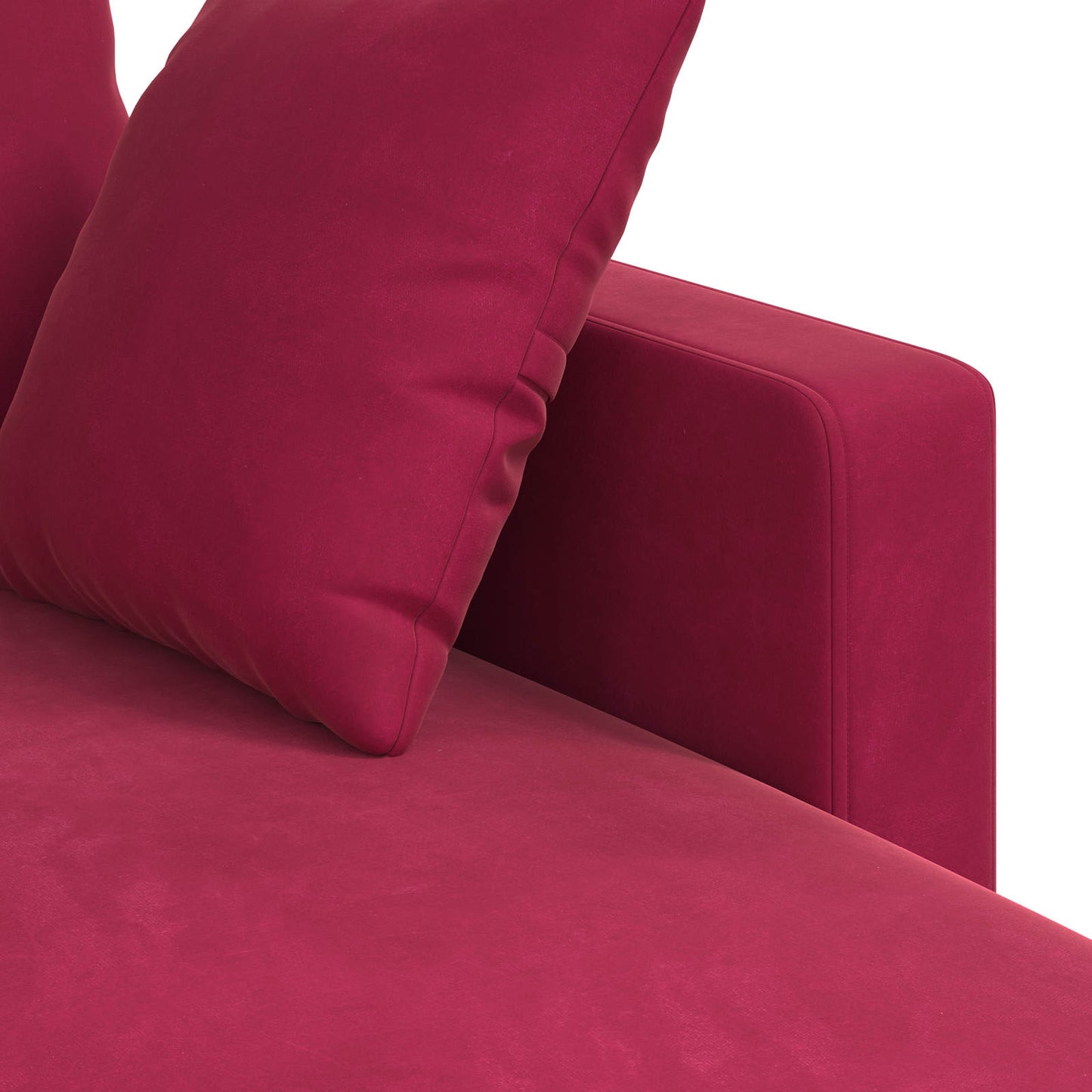 Sofa Weinrot 178 x 134 x 80 cm Samt