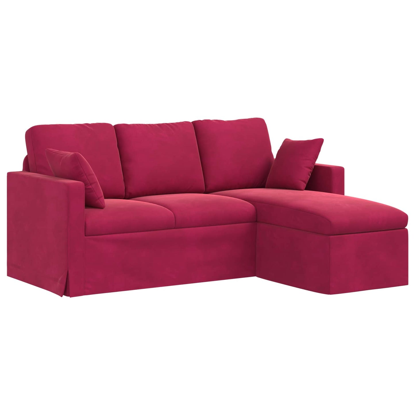 Sofa Weinrot 178 x 134 x 80 cm Samt