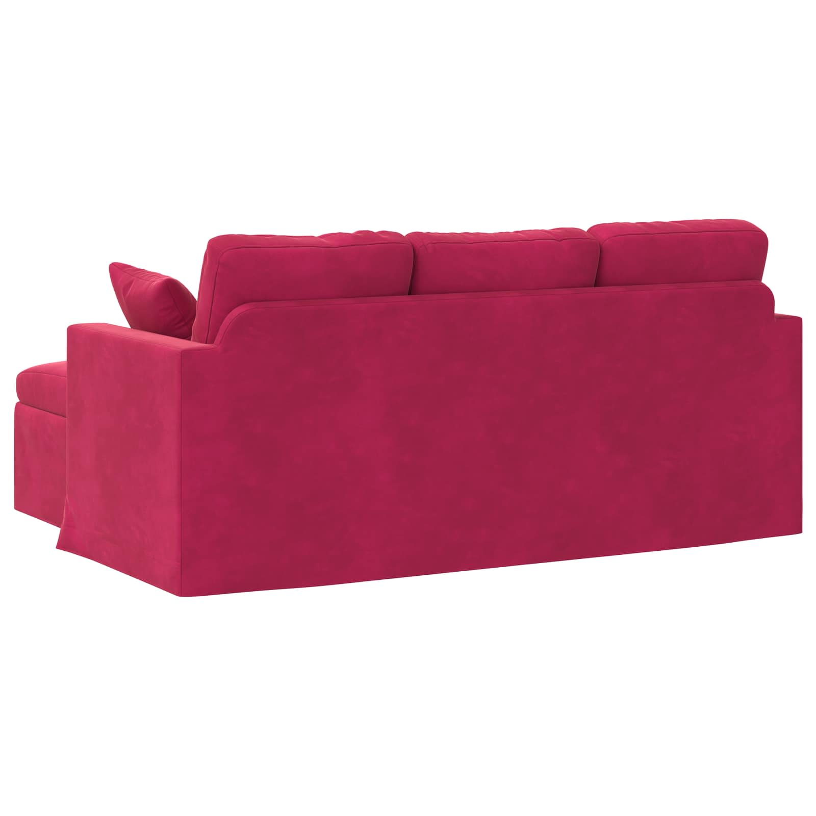 Sofa Weinrot 178 x 134 x 80 cm Samt