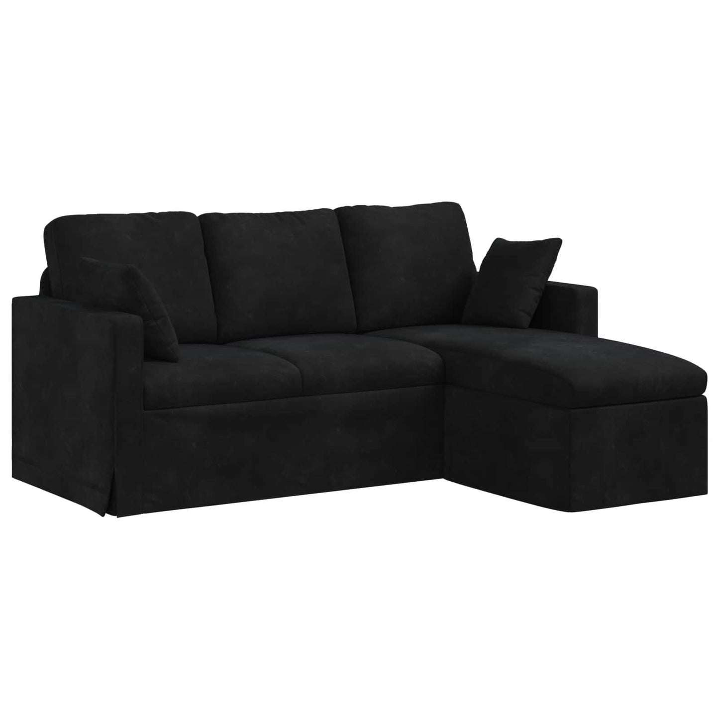 Sofa Schwarz 178 x 134 x 80 cm Samt