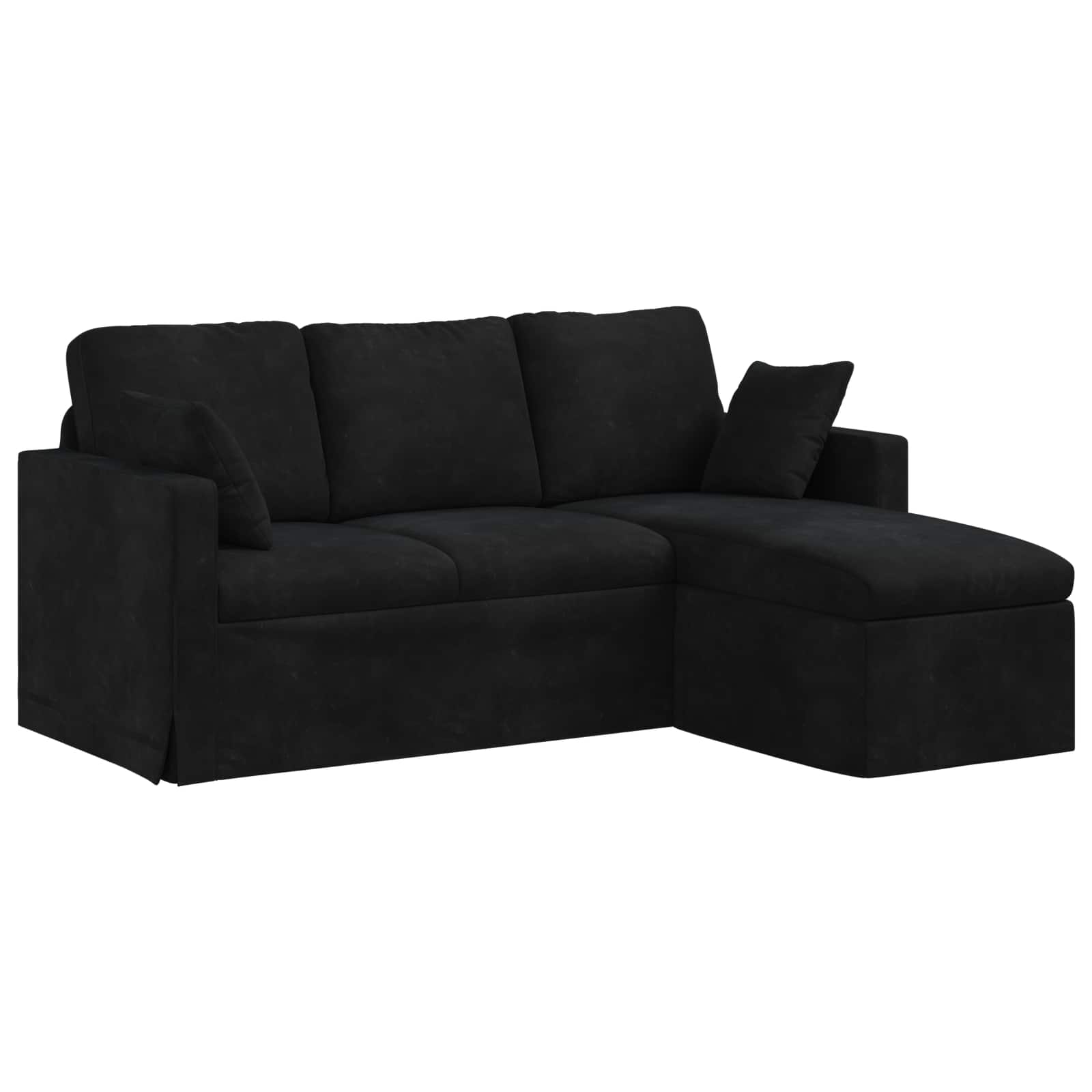 Sofa Schwarz 178 x 134 x 80 cm Samt