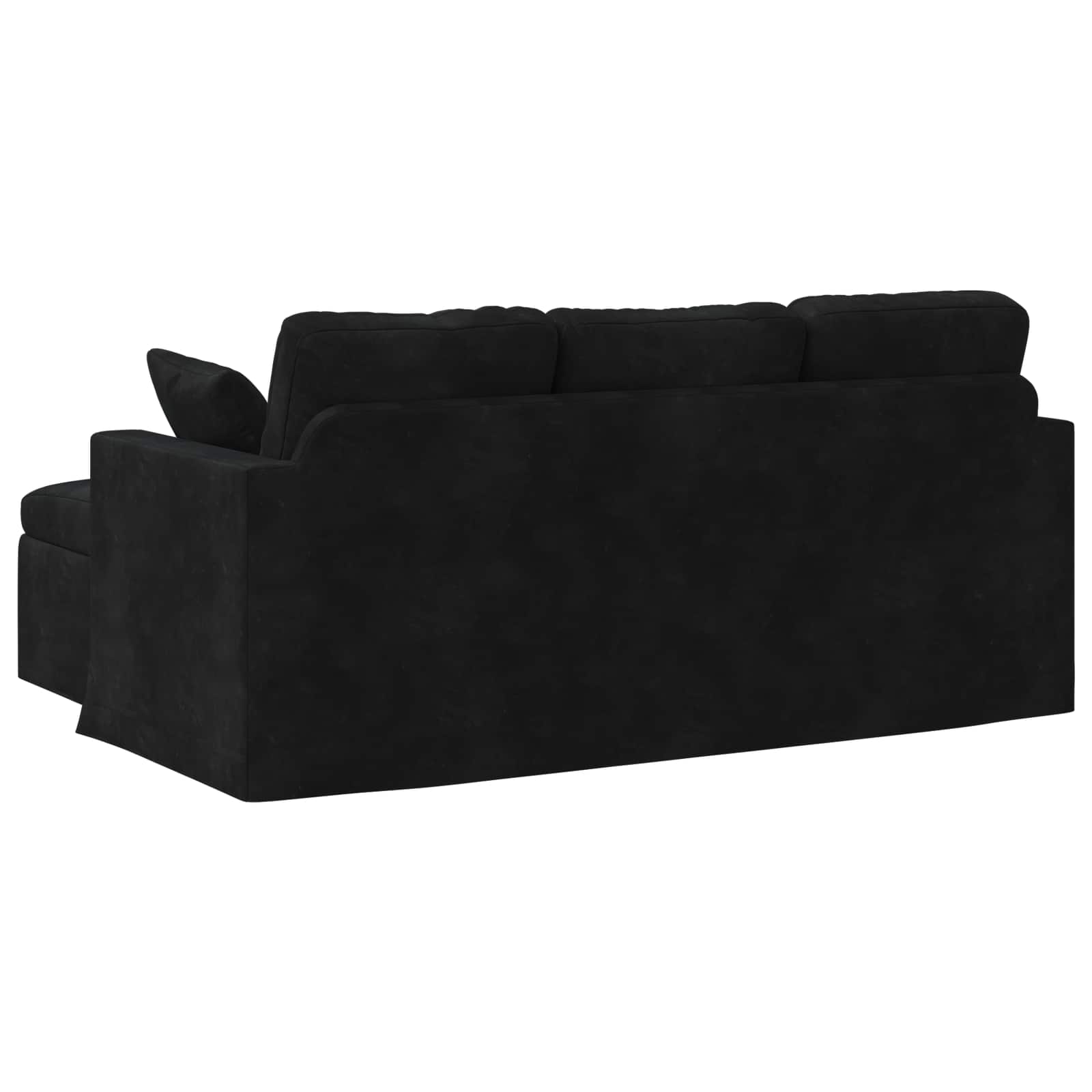 Sofa Schwarz 178 x 134 x 80 cm Samt