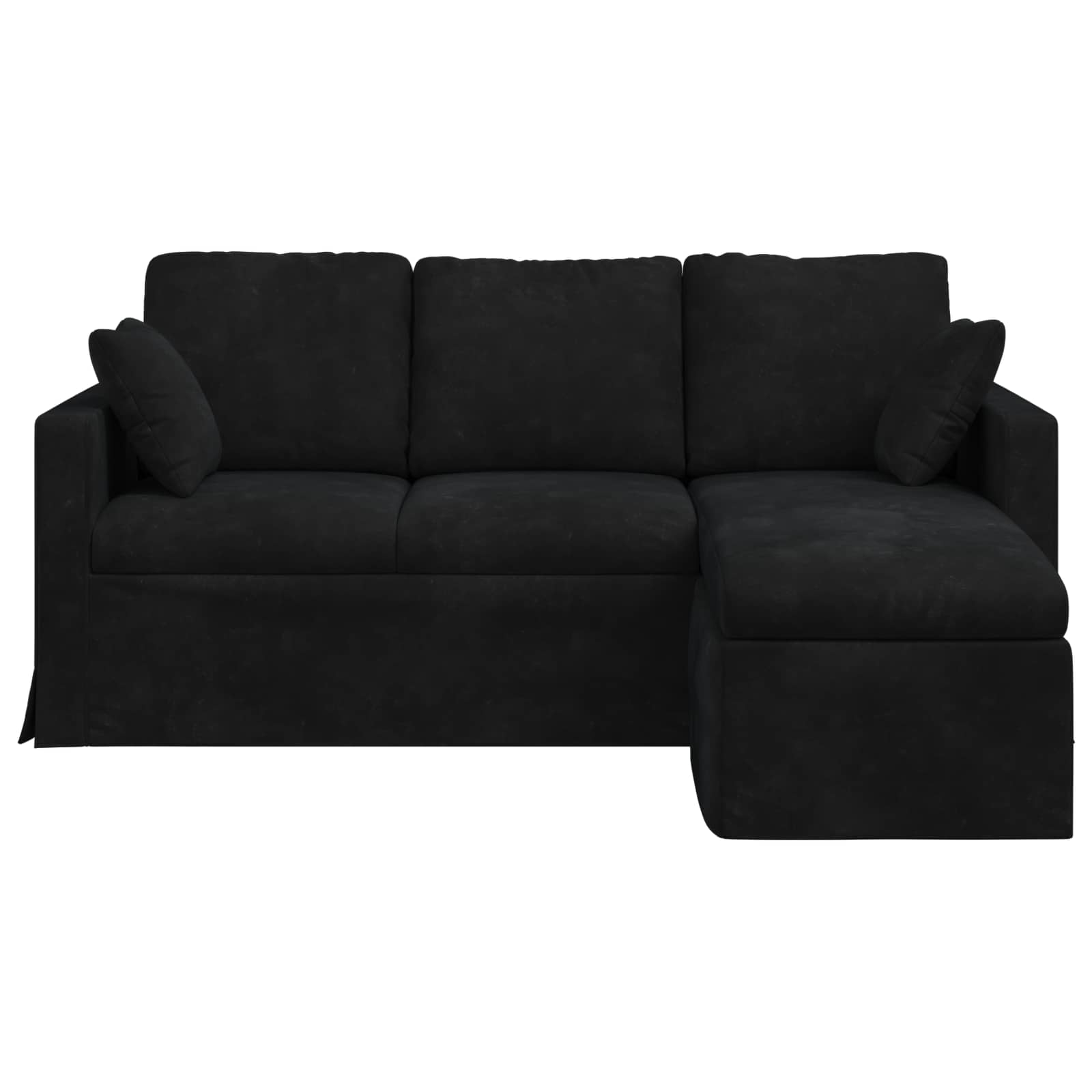 Sofa Schwarz 178 x 134 x 80 cm Samt