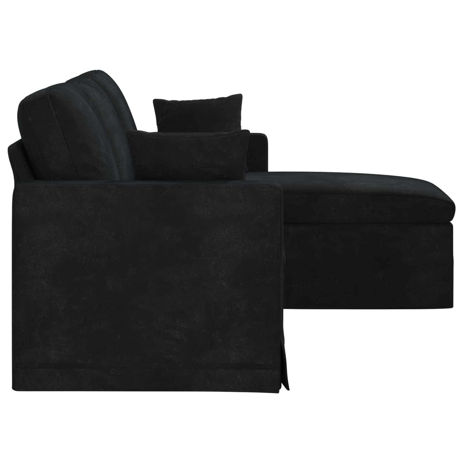 Sofa Schwarz 178 x 134 x 80 cm Samt