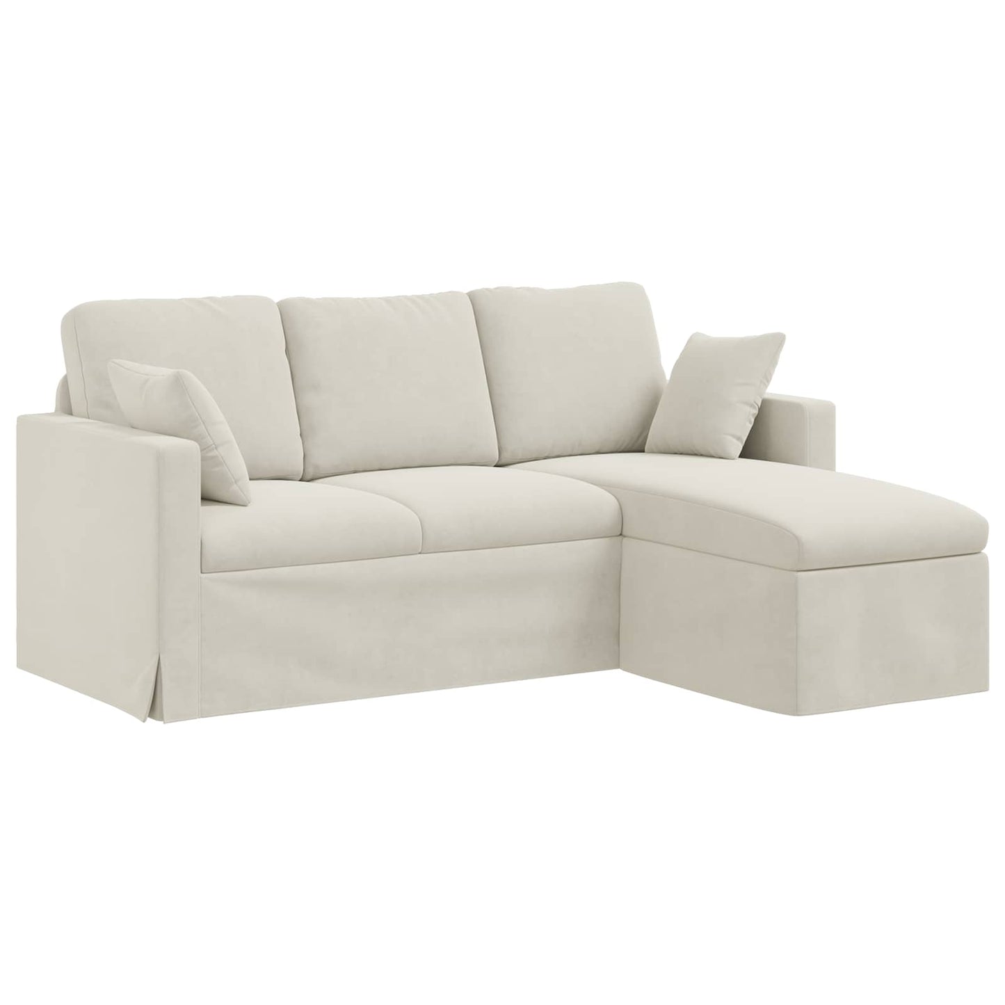 Sofa Creme 178 x 134 x 80 cm Samt