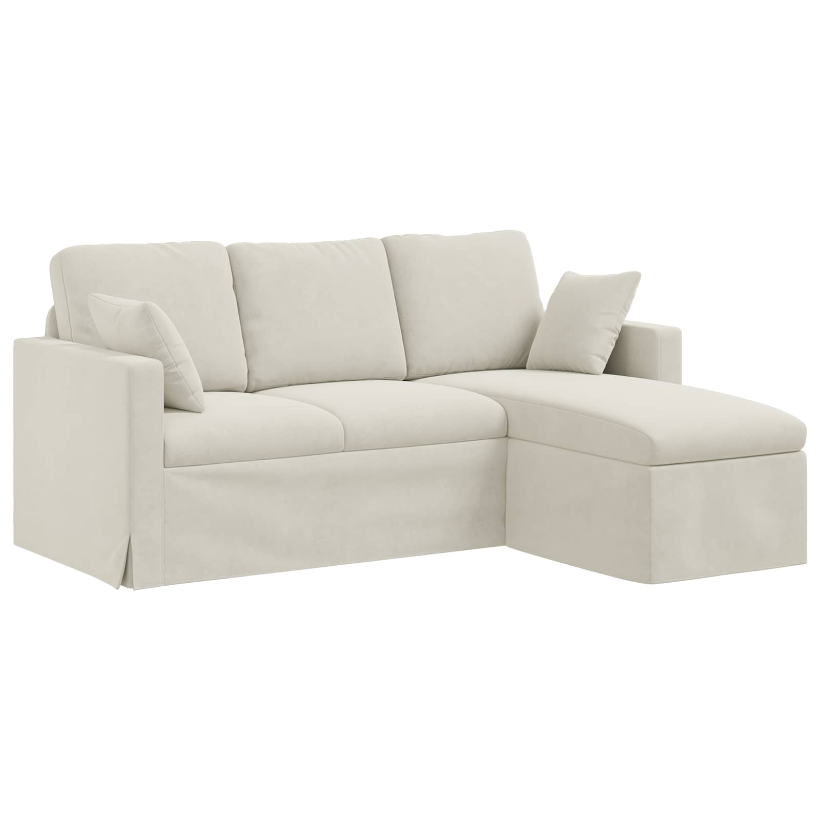 Sofa Creme 178 x 134 x 80 cm Samt