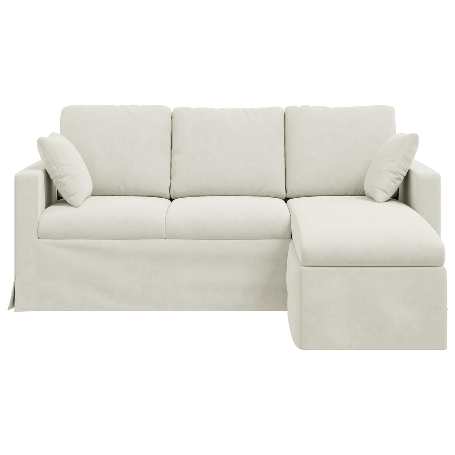 Sofa Creme 178 x 134 x 80 cm Samt
