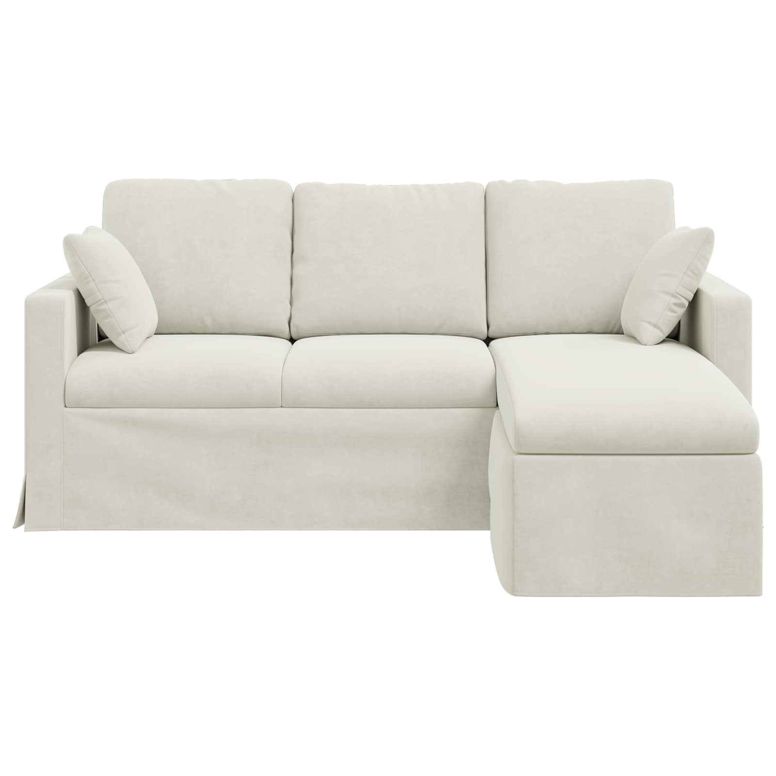 Sofa Creme 178 x 134 x 80 cm Samt