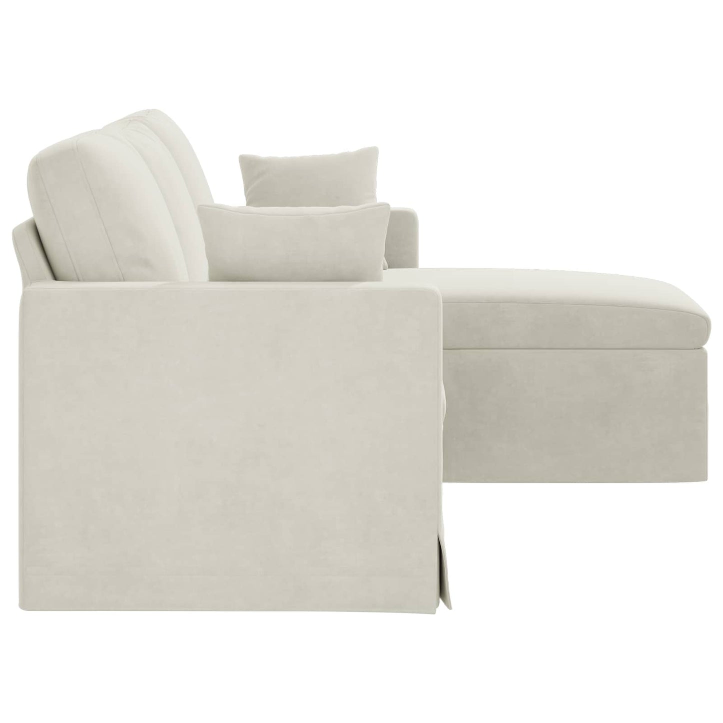 Sofa Creme 178 x 134 x 80 cm Samt