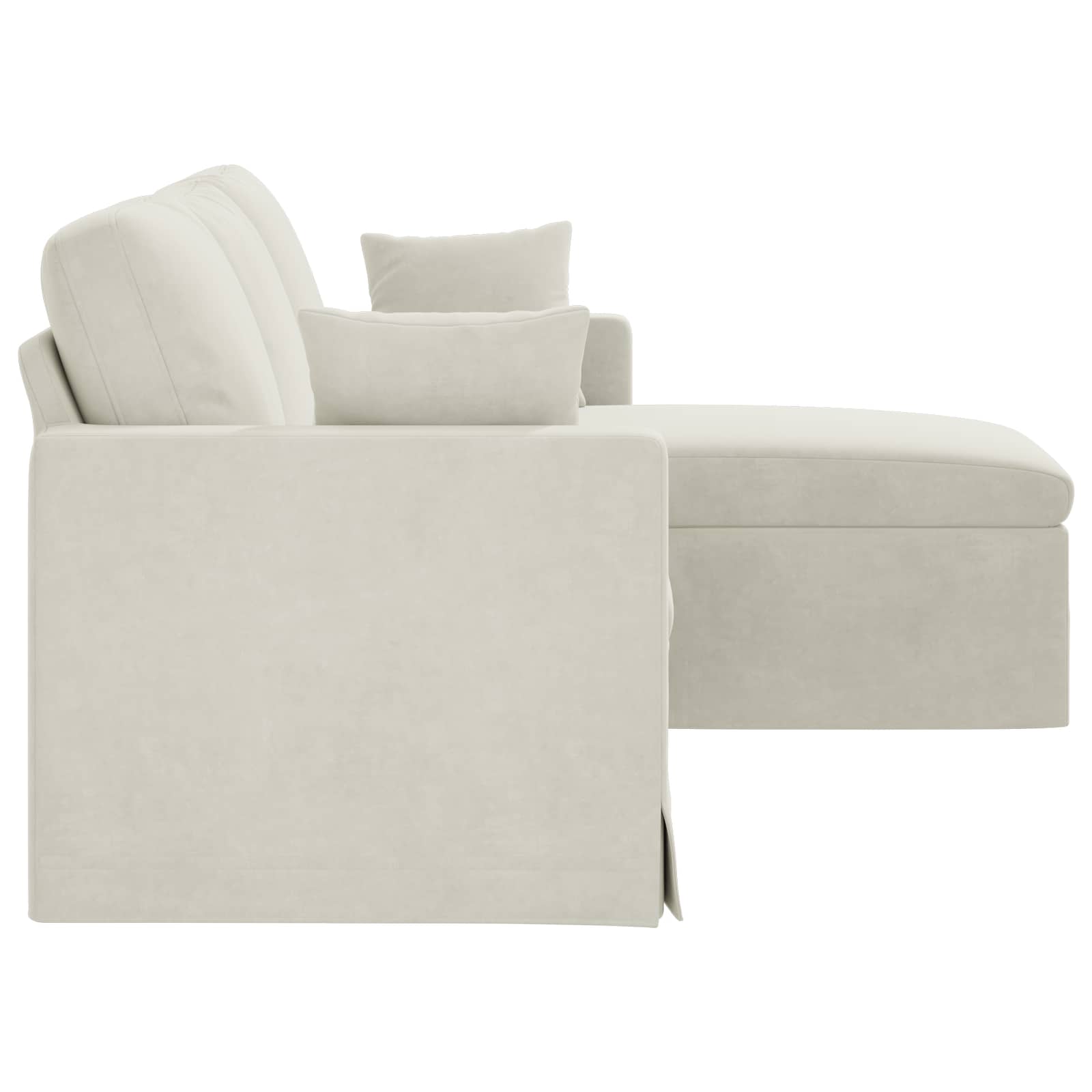 Sofa Creme 178 x 134 x 80 cm Samt