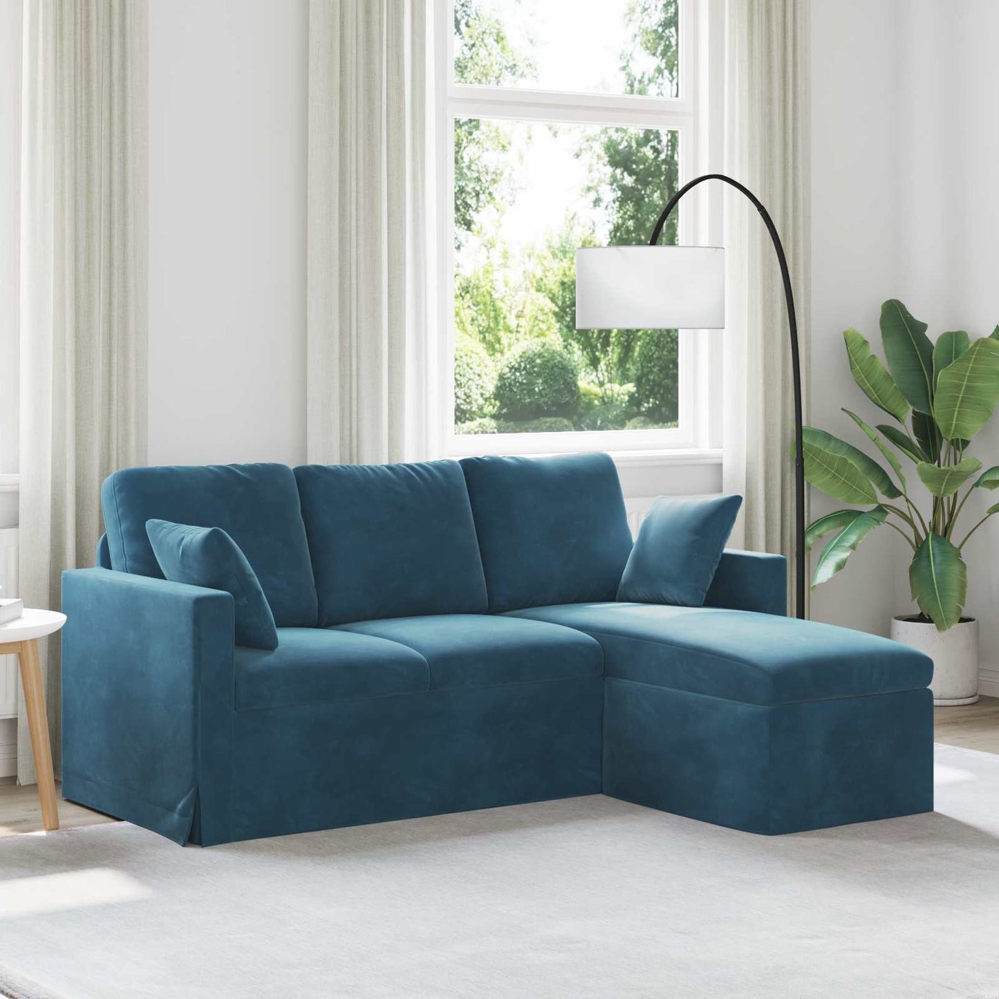 Sofa Blau 178 x 134 x 80 cm Samt