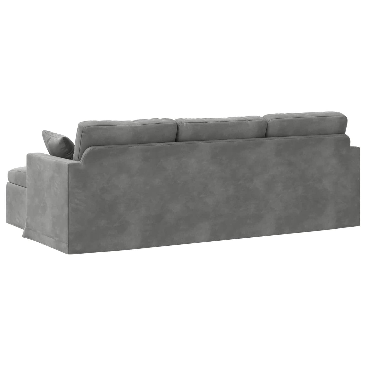 Sofa Dunkelgrau 228 x 134 x 80 cm Samt