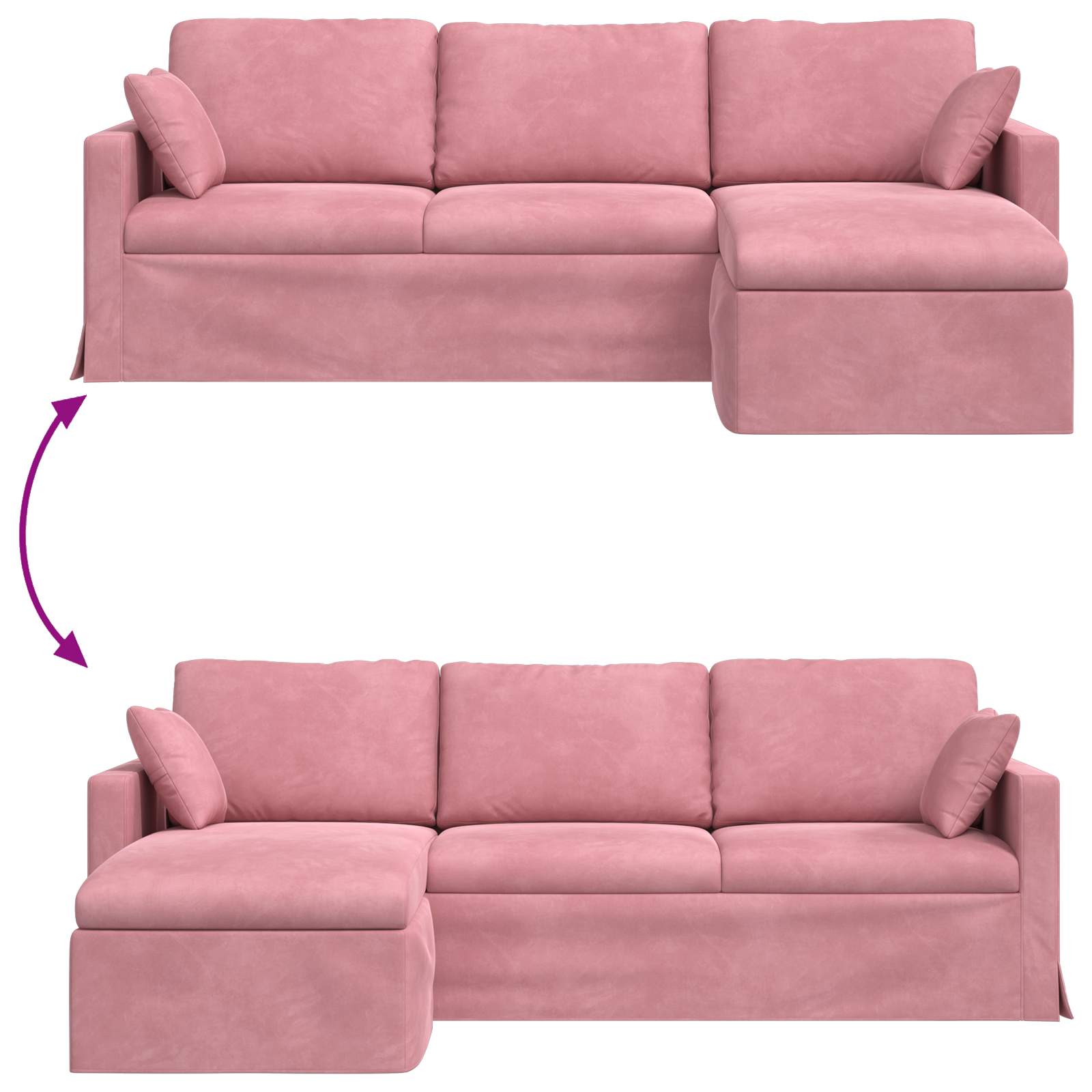 Sofa Rosa 228 x 134 x 80 cm Samt