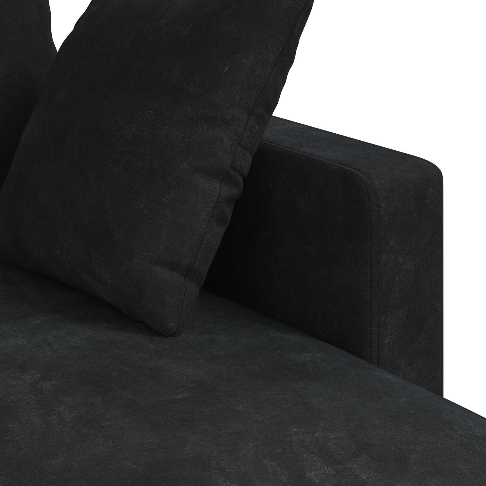 Sofa Schwarz 228 x 134 x 80 cm Samt