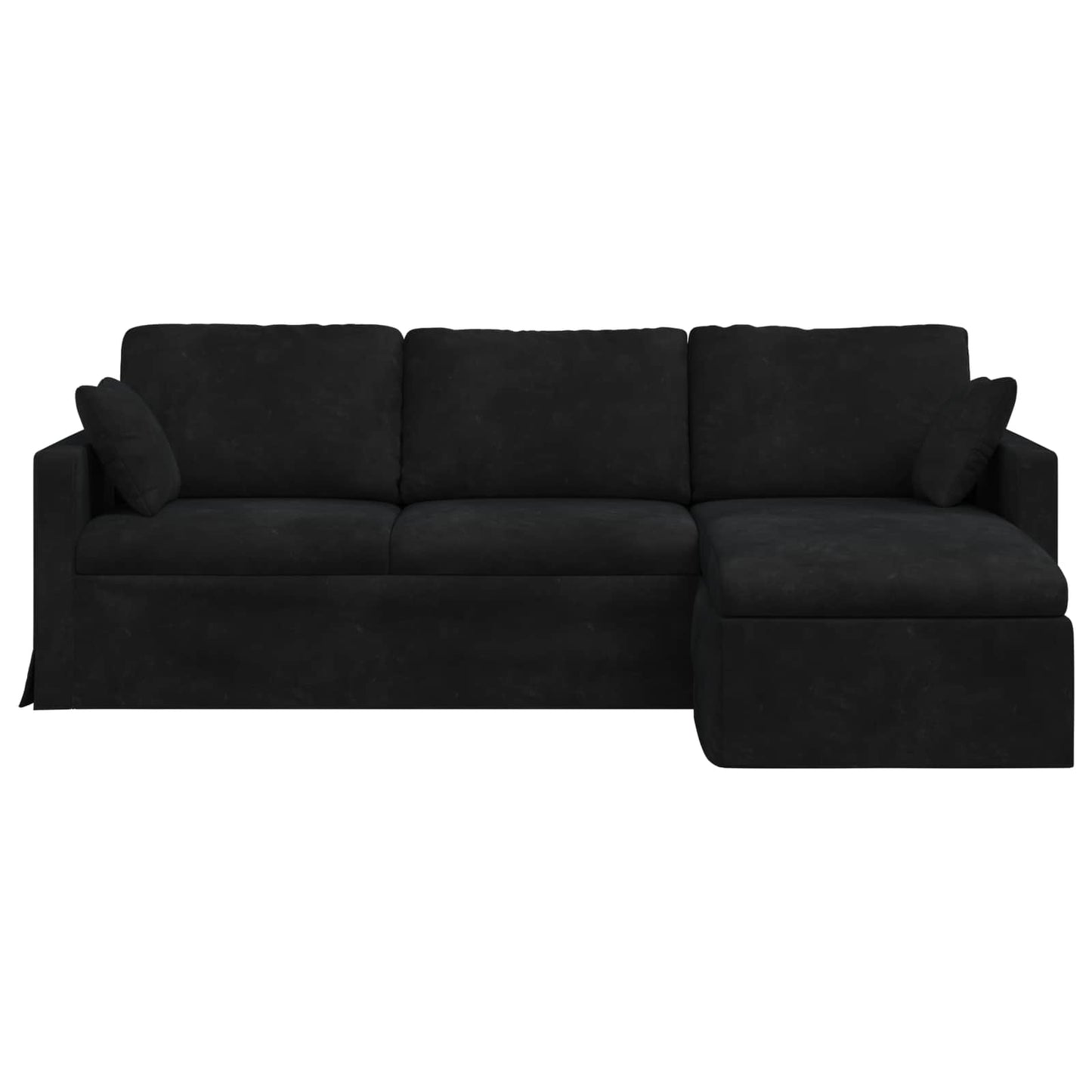 Sofa Schwarz 228 x 134 x 80 cm Samt
