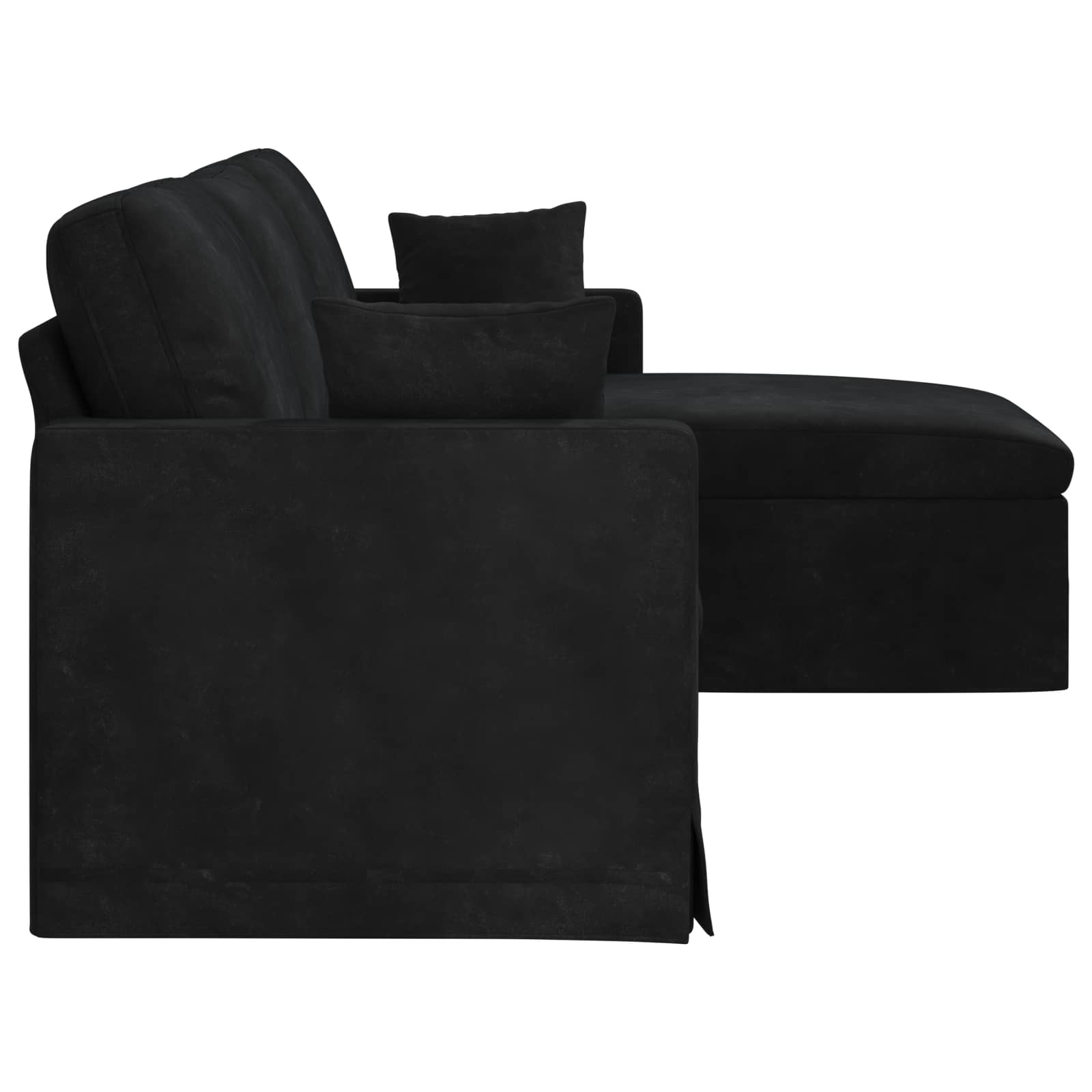 Sofa Schwarz 228 x 134 x 80 cm Samt