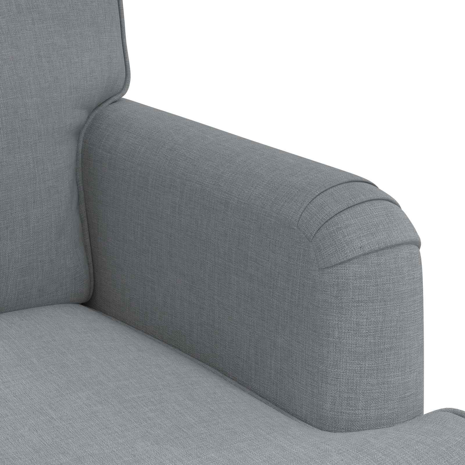 Sofa Hellgrau 84 x 80 x 85 cm Stoff
