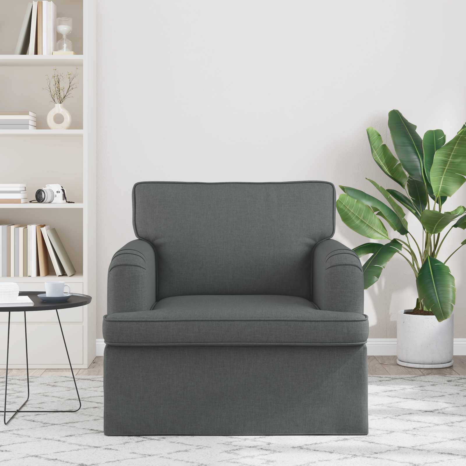 Sofa Dunkelgrau 84 x 80 x 85 cm Stoff