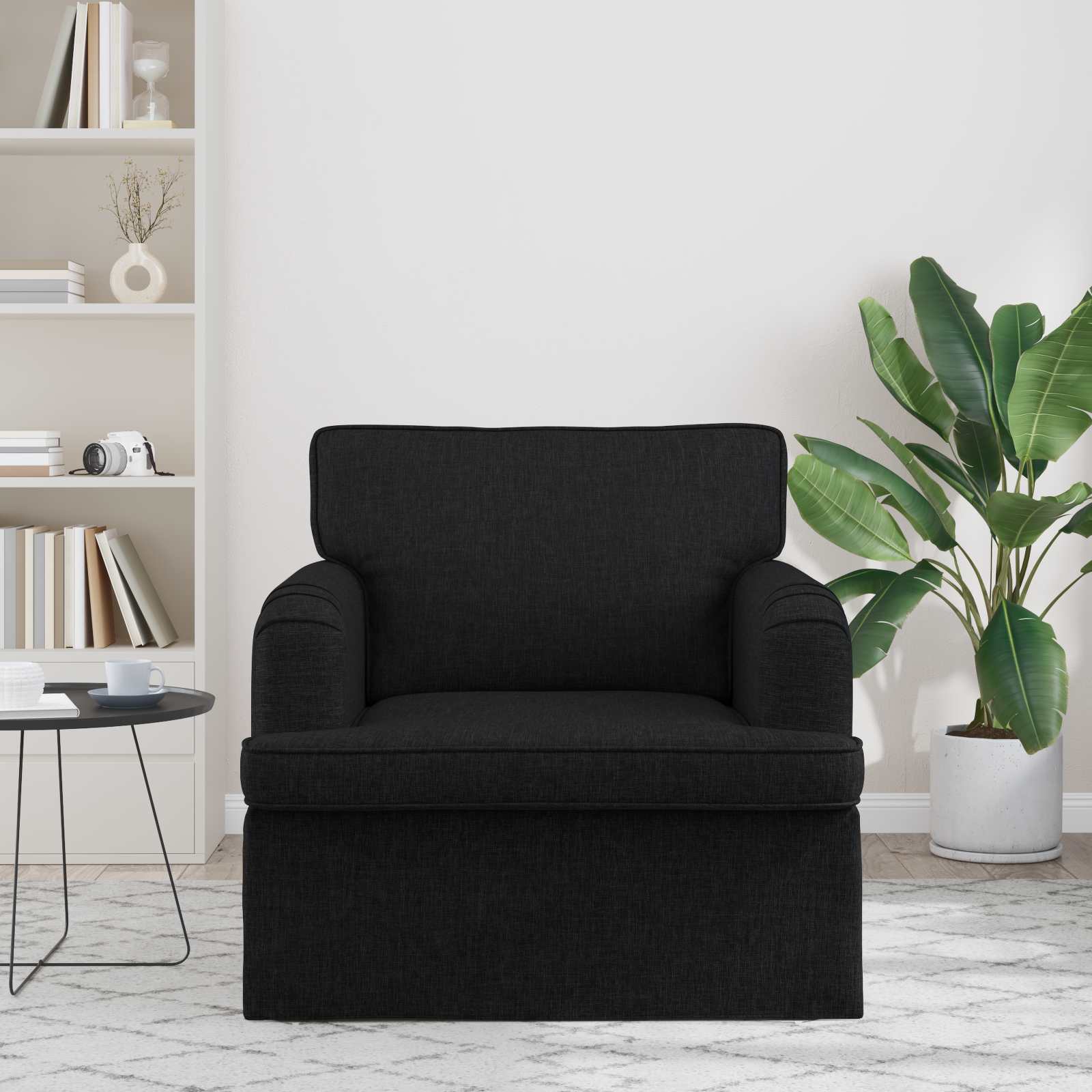 Sofa Schwarz 84 x 80 x 85 cm Stoff